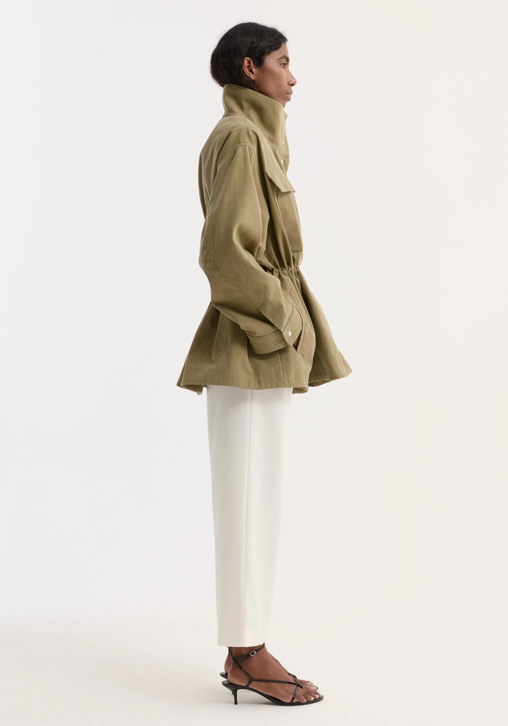 ROHE - Sculptural safari jacket | sage - Image 4