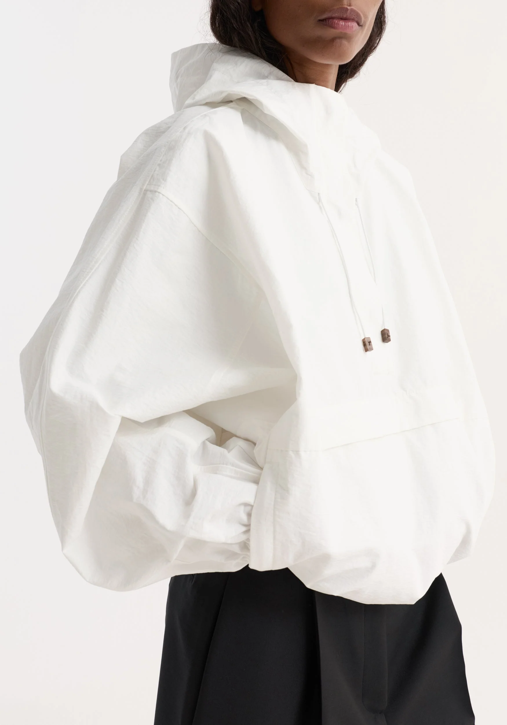 ROHE - Textured cotton - blend anorak | optic white - Image 4
