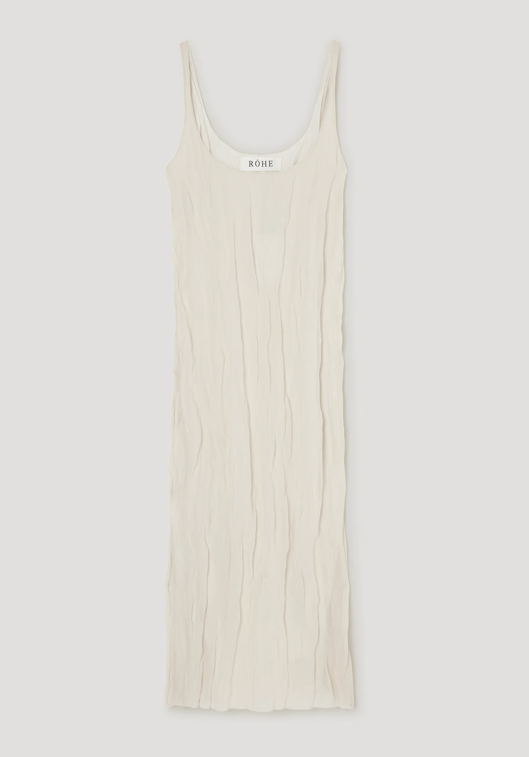 ROHE - Textured square neck dress | cream - Image 6