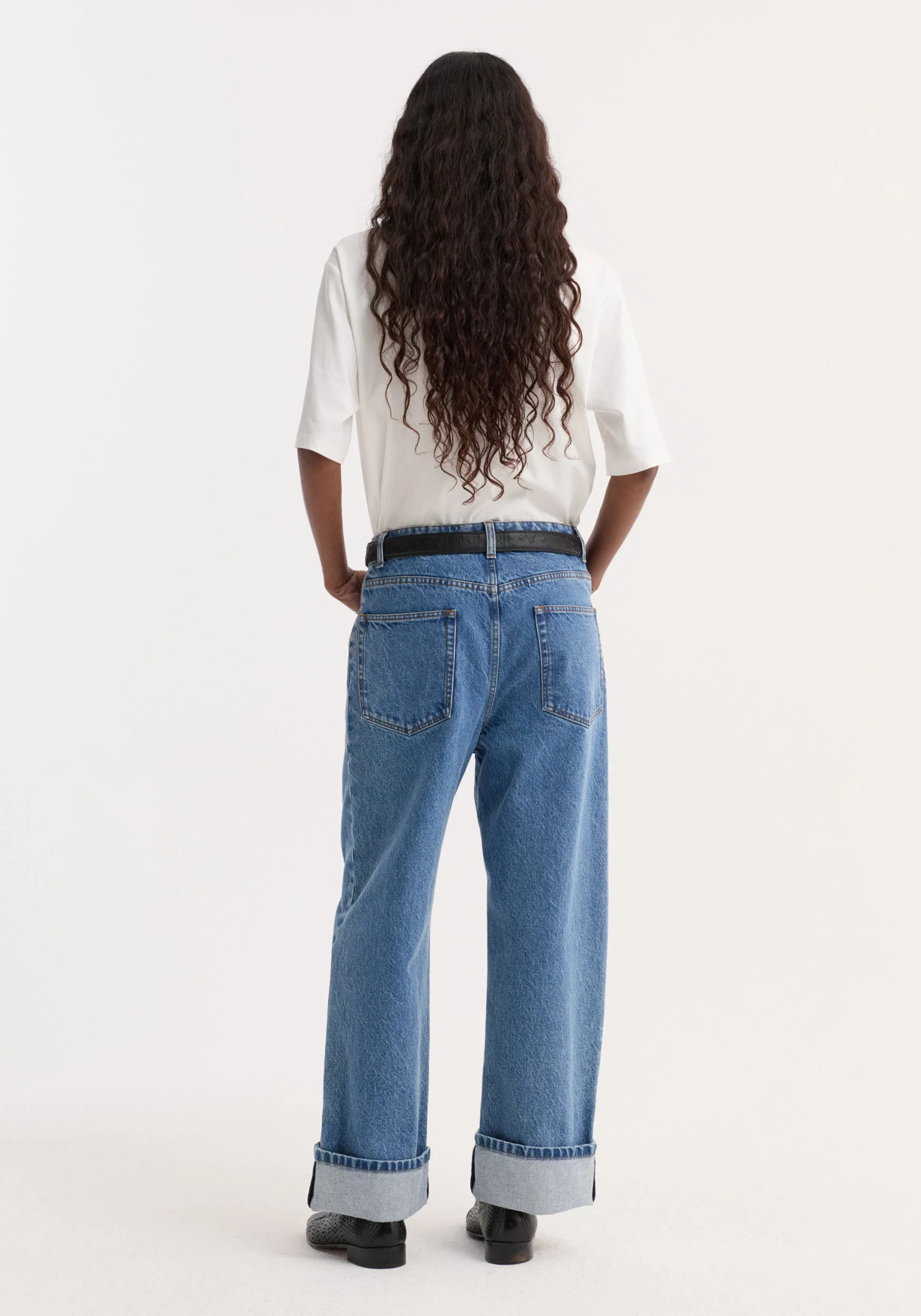 ROHE - Turn - up baggy denim | heritage blue - Image 5