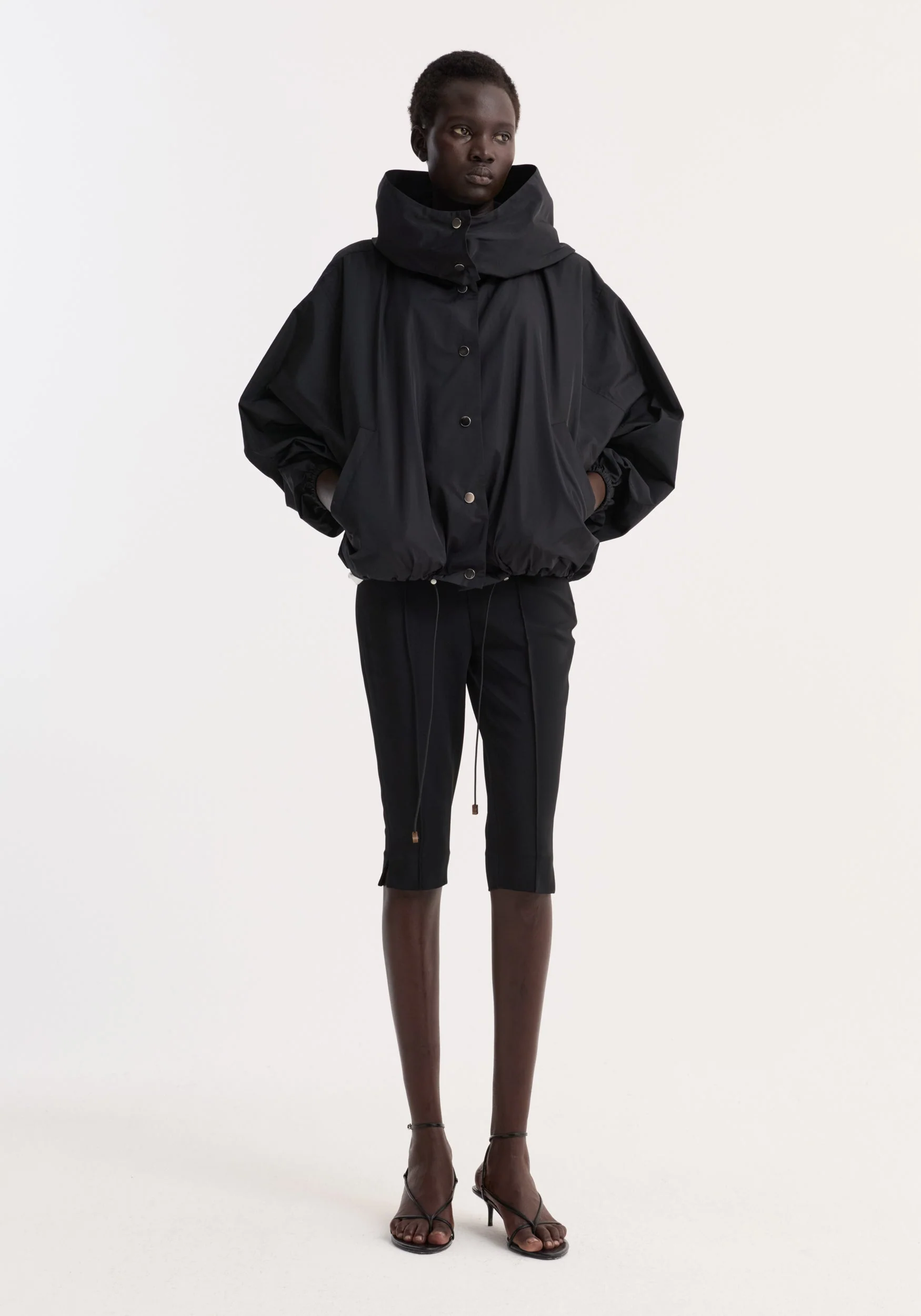 ROHE - Volume silk - blend jacket | black