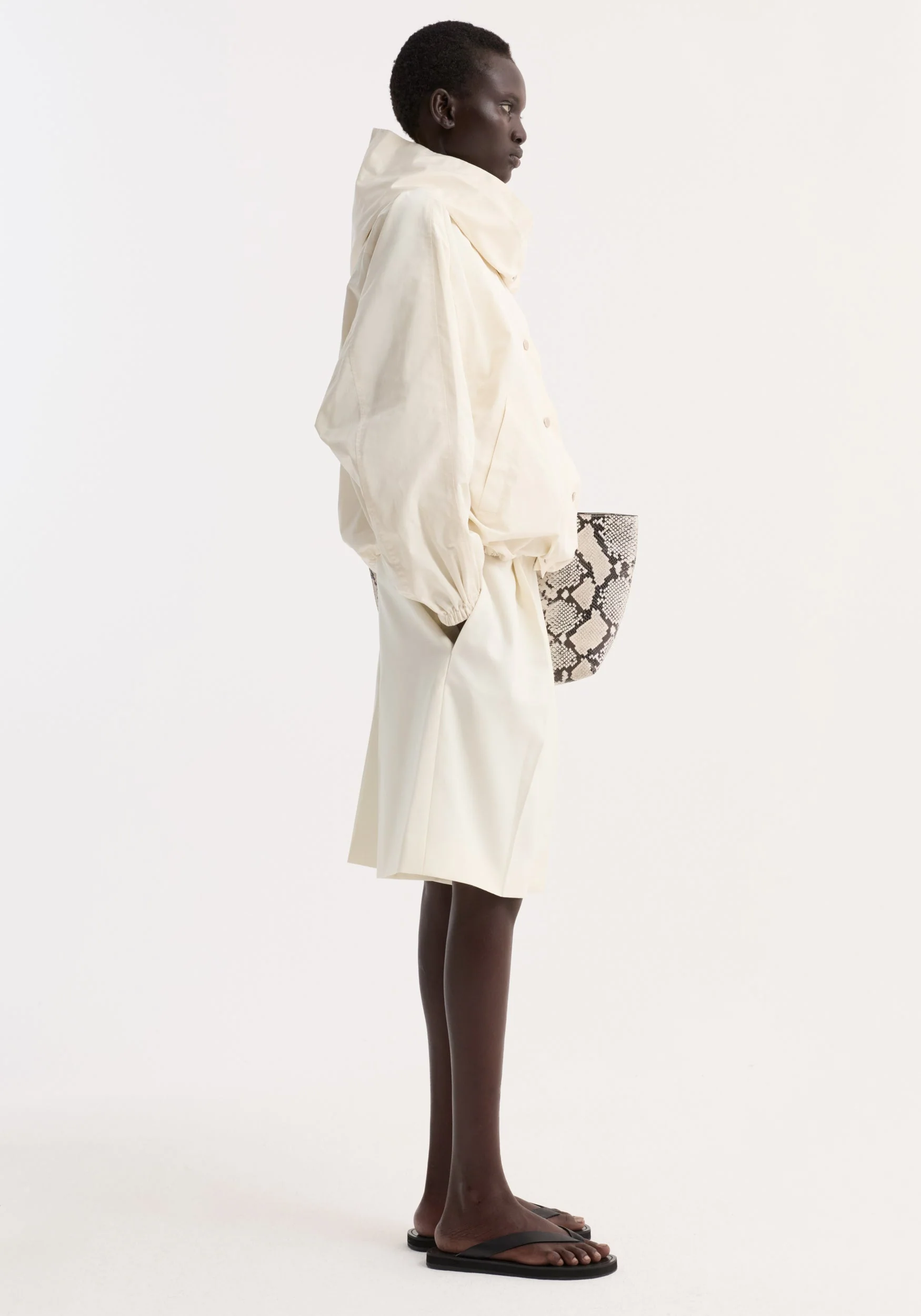 ROHE - Volume silk - blend jacket | cream - Image 4
