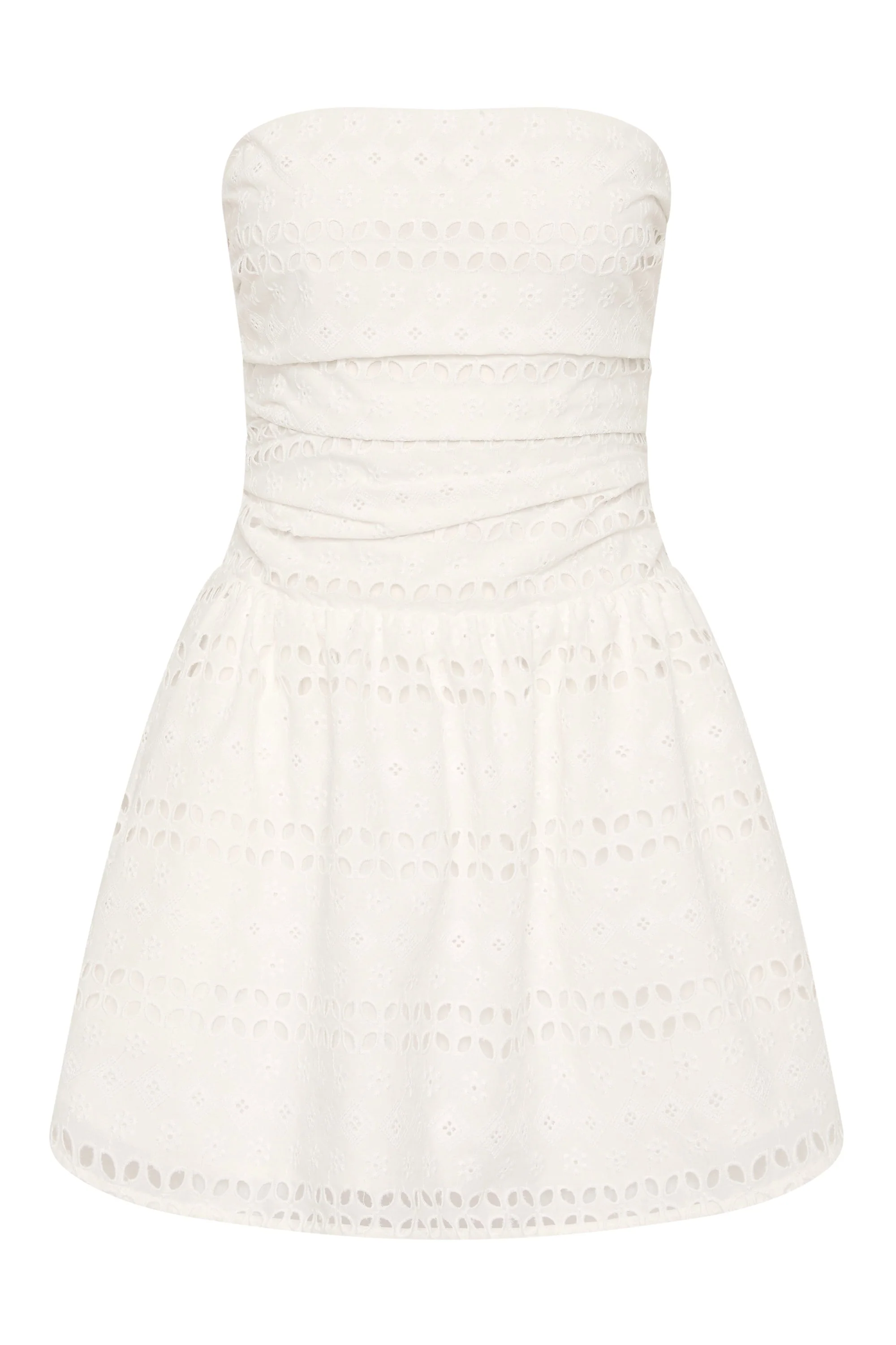 Faithfull - Roja Mini Dress Rosa Broderie White - Image 6