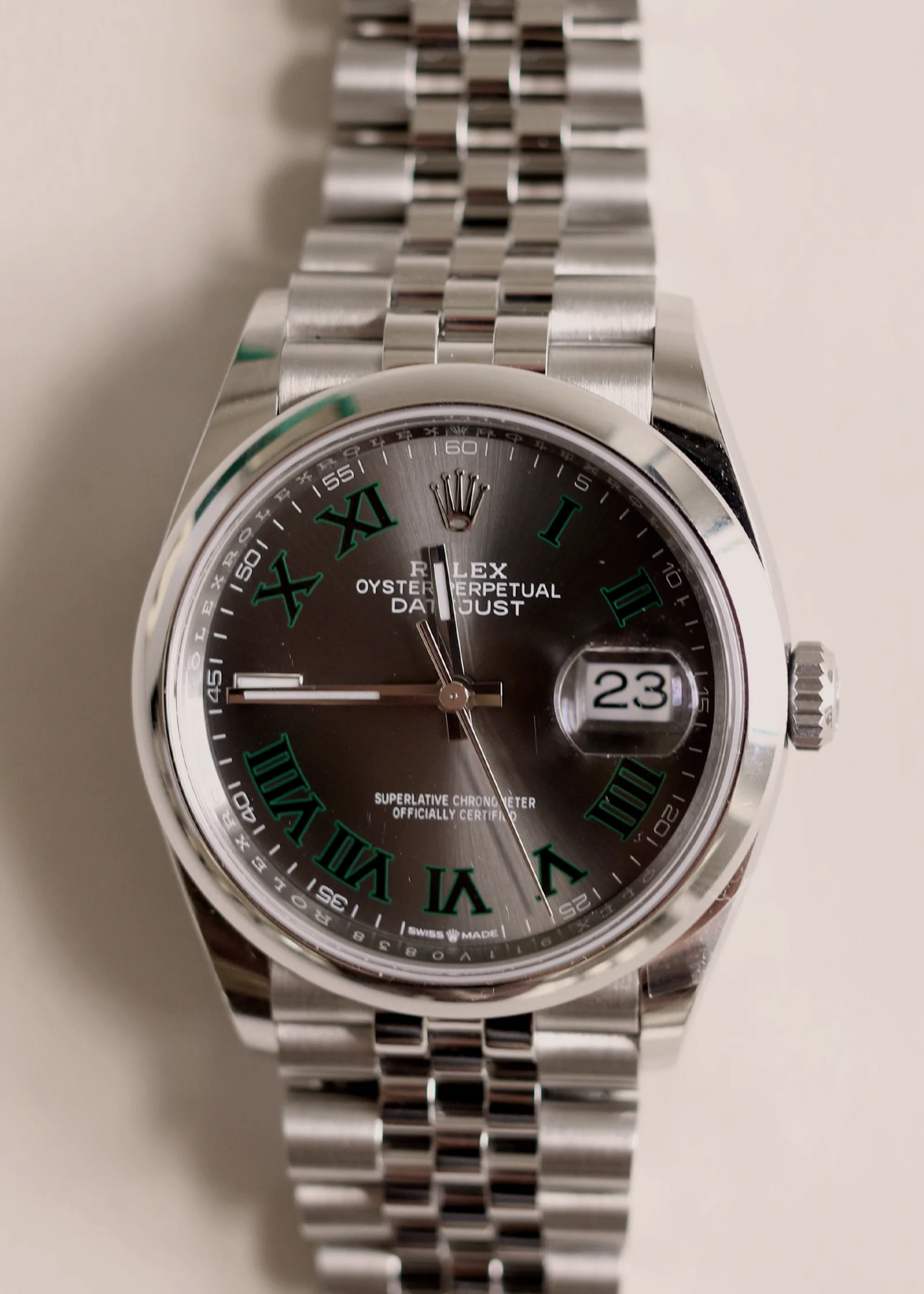 Kinn - Rolex Datejust Wimbledon 126200 Mens Watch - Image 3