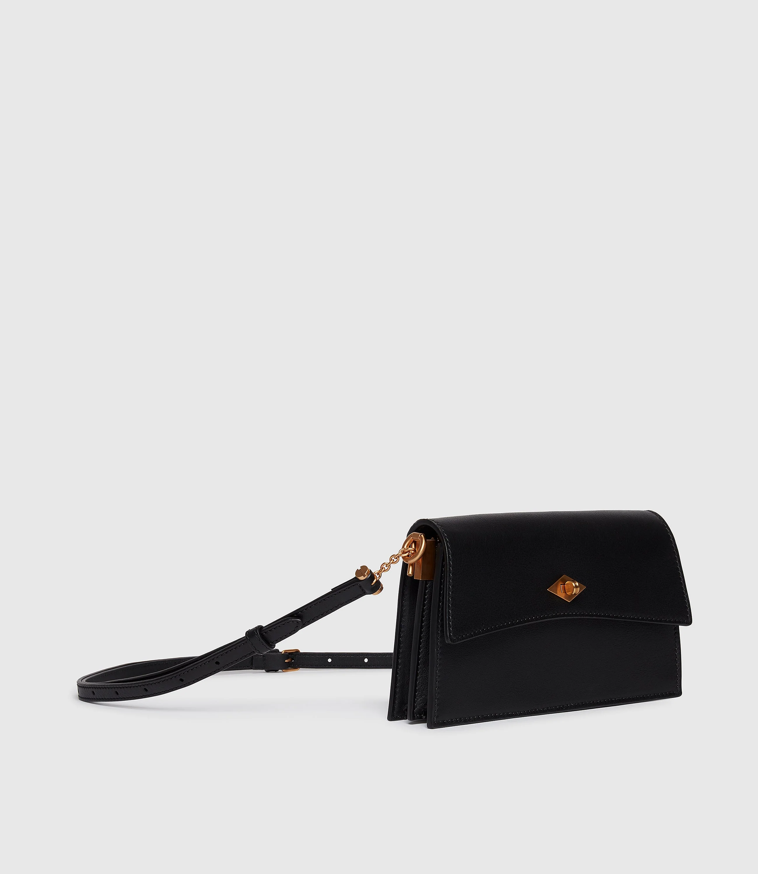 Metier - Roma Mini Clutch Smooth Calfskin Black - Image 2