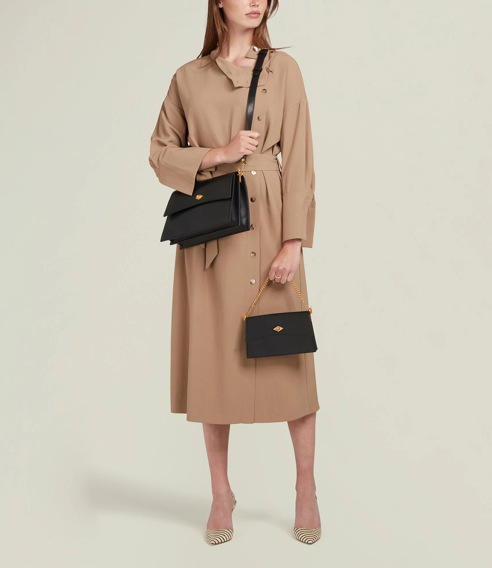 Metier - Roma Mini Clutch Smooth Calfskin Black - Image 3