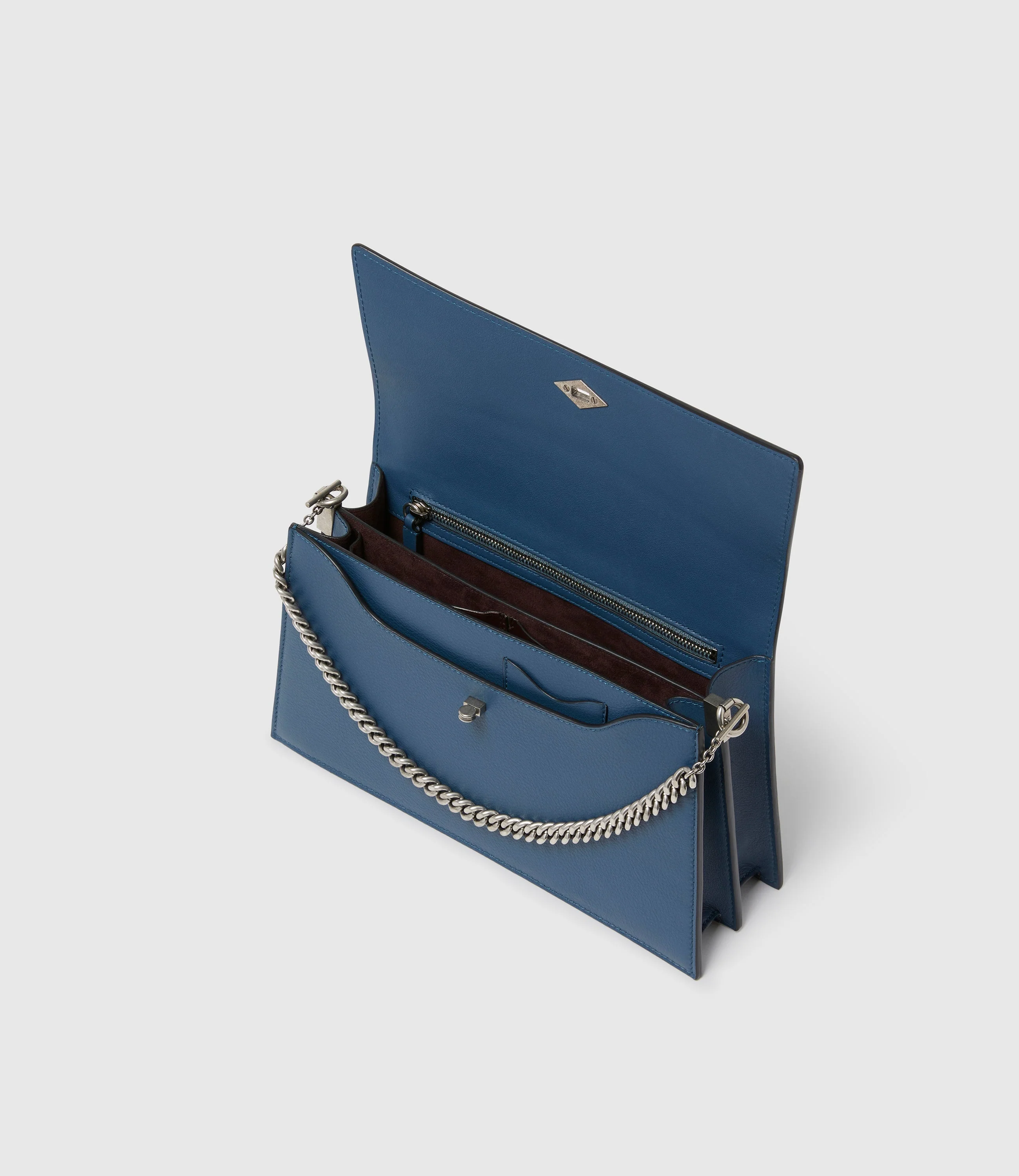 Metier - Roma Shoulder Bag Smooth Calfskin Storm - Image 3