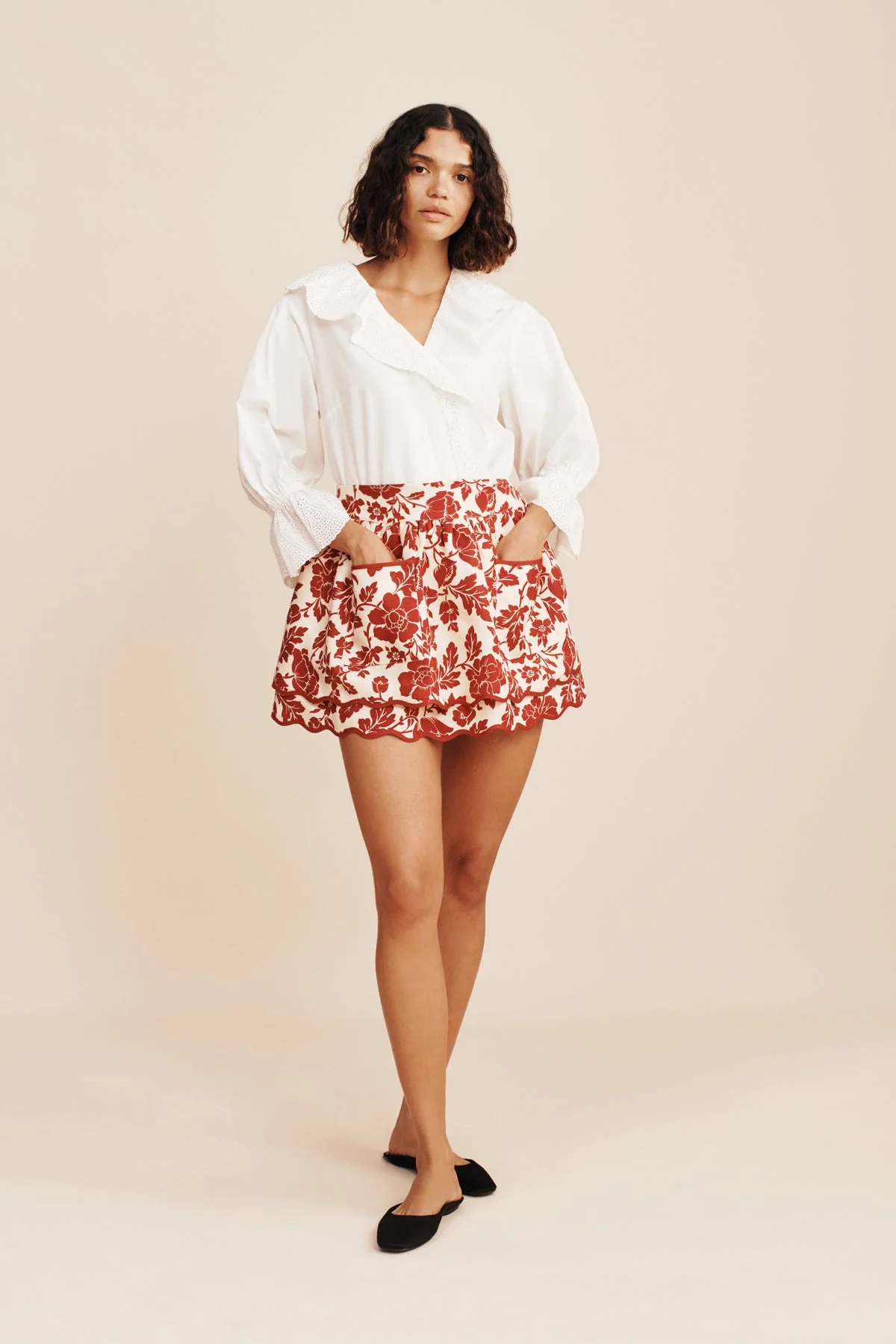 Posse - ROMEO APRON - SCARLET BLOOM