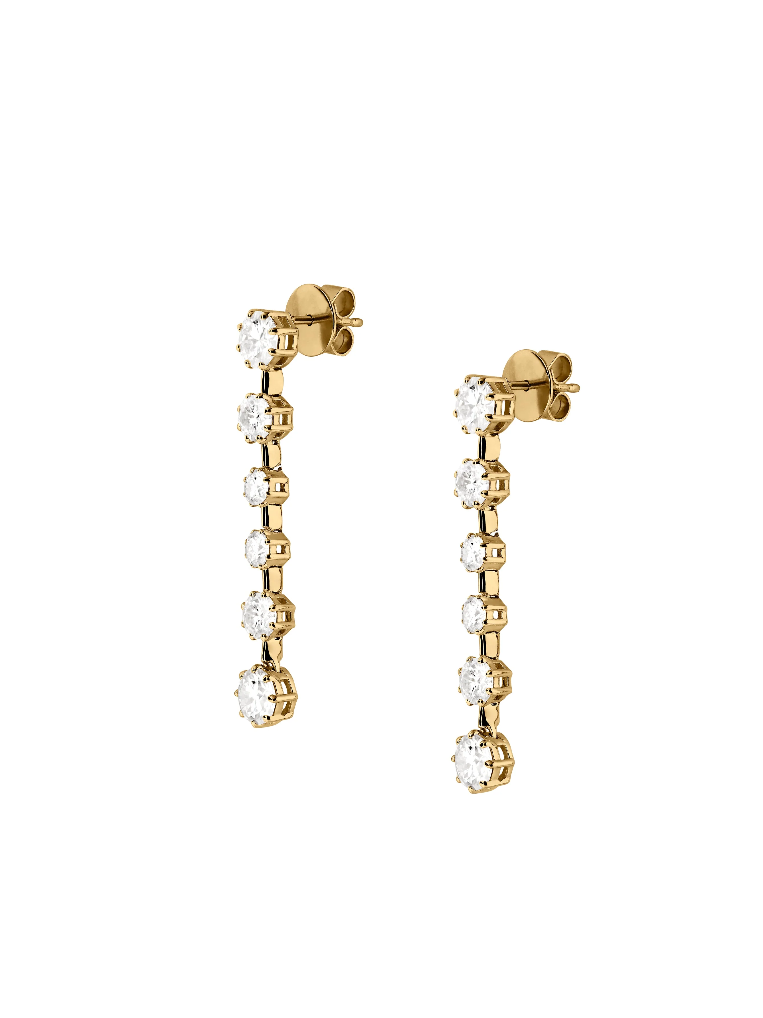 Dorsey - COLETTE 6 - STONE DROP EARRINGS IN MOISSANITE - Image 2