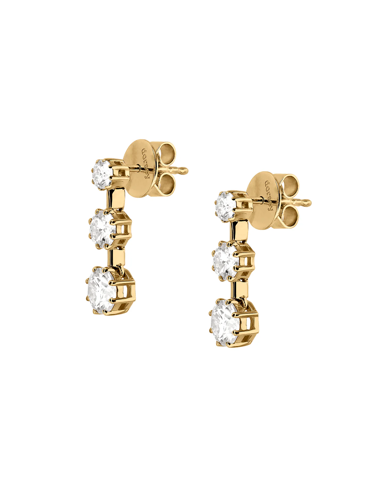 Dorsey - COLETTE 3 - STONE DROP EARRINGS IN MOISSANITE - Image 2