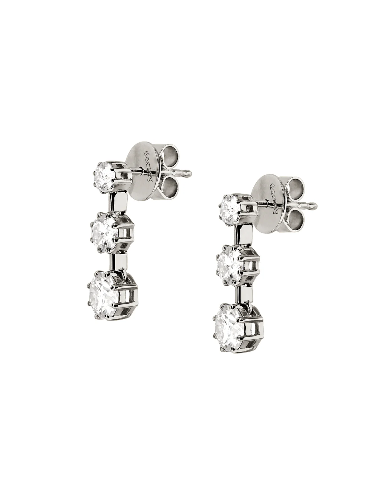 Dorsey - COLETTE 3 - STONE DROP EARRINGS IN MOISSANITE - Image 2