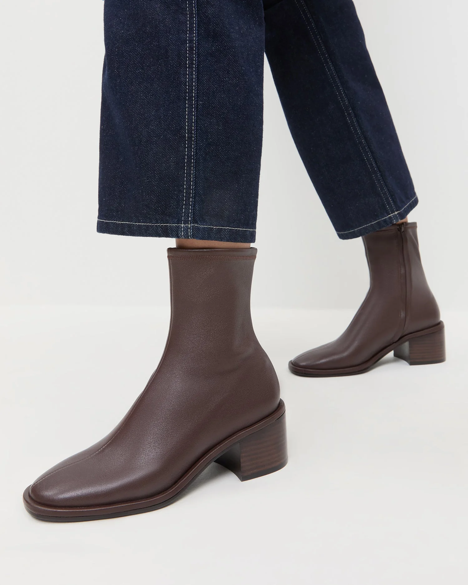 Loeffler Randall - Roxy Espresso Leather Ankle Bootie - Image 2