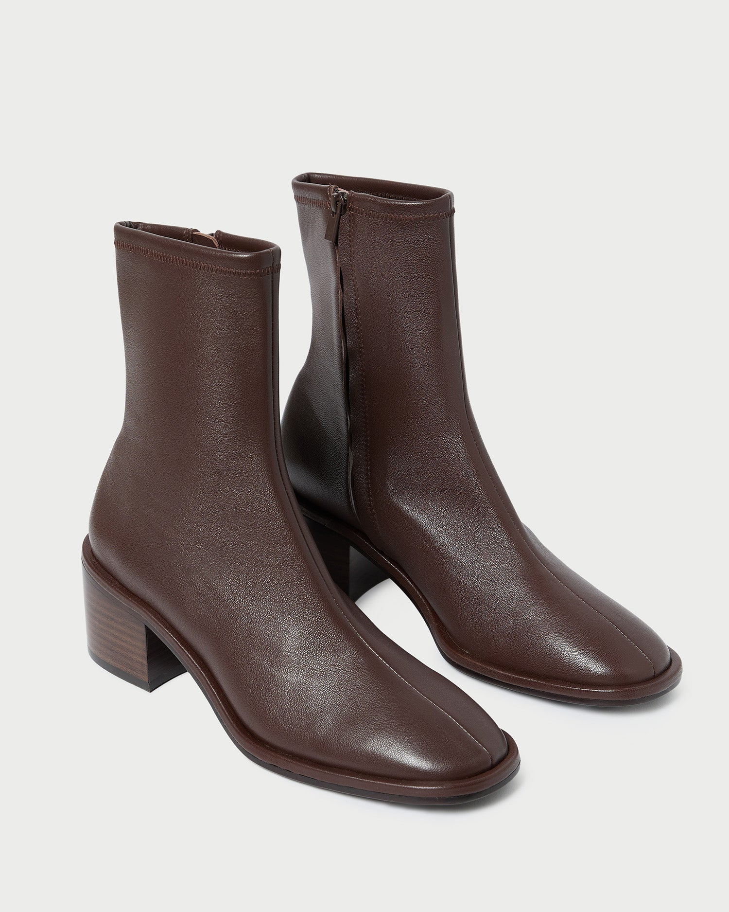 Loeffler Randall - Roxy Espresso Leather Ankle Bootie - Image 4