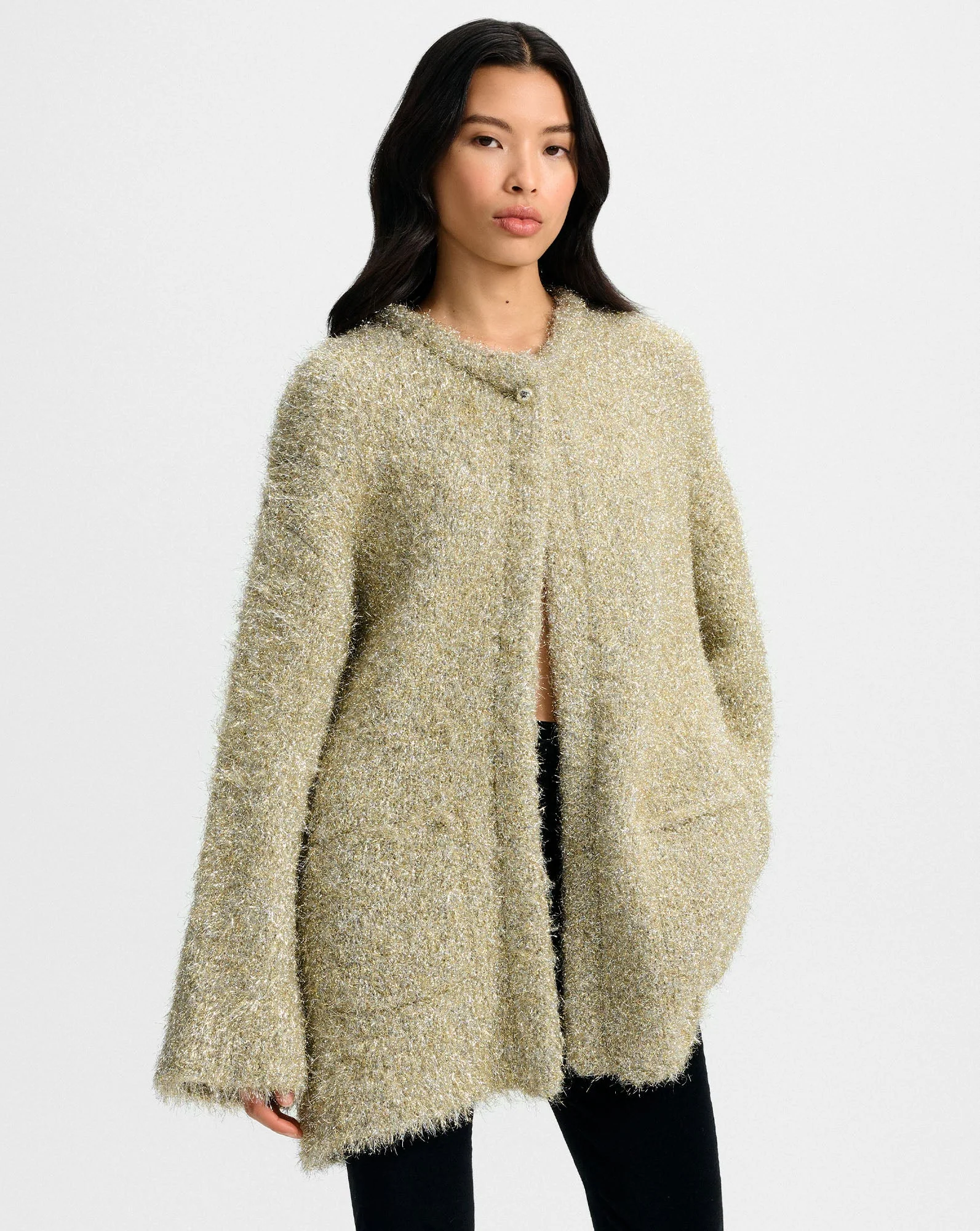 Veronica Beard - Rozan Metallic Knit Jacket