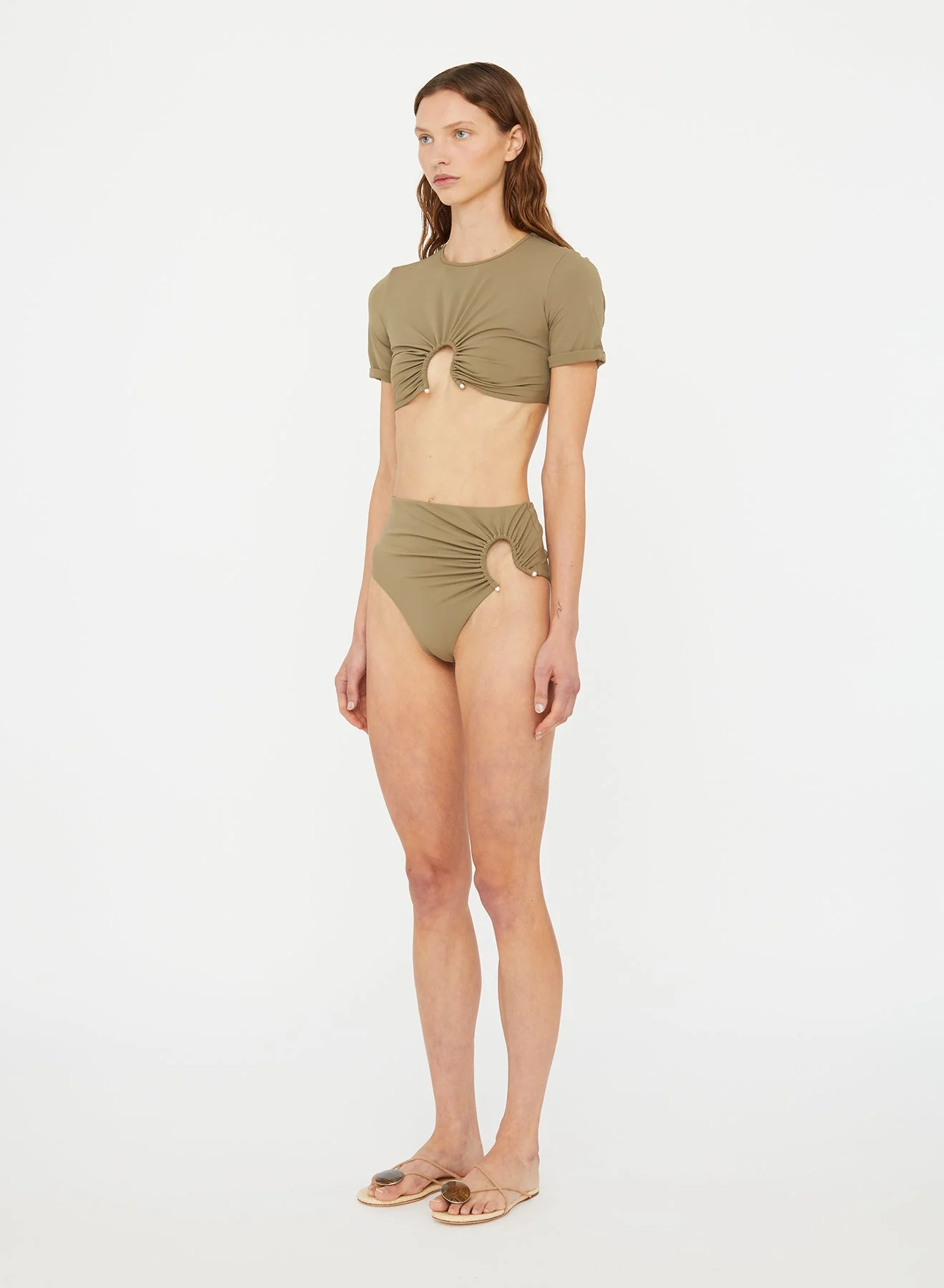 Christopher Esber - Ruched Crescent High Brief - Image 3