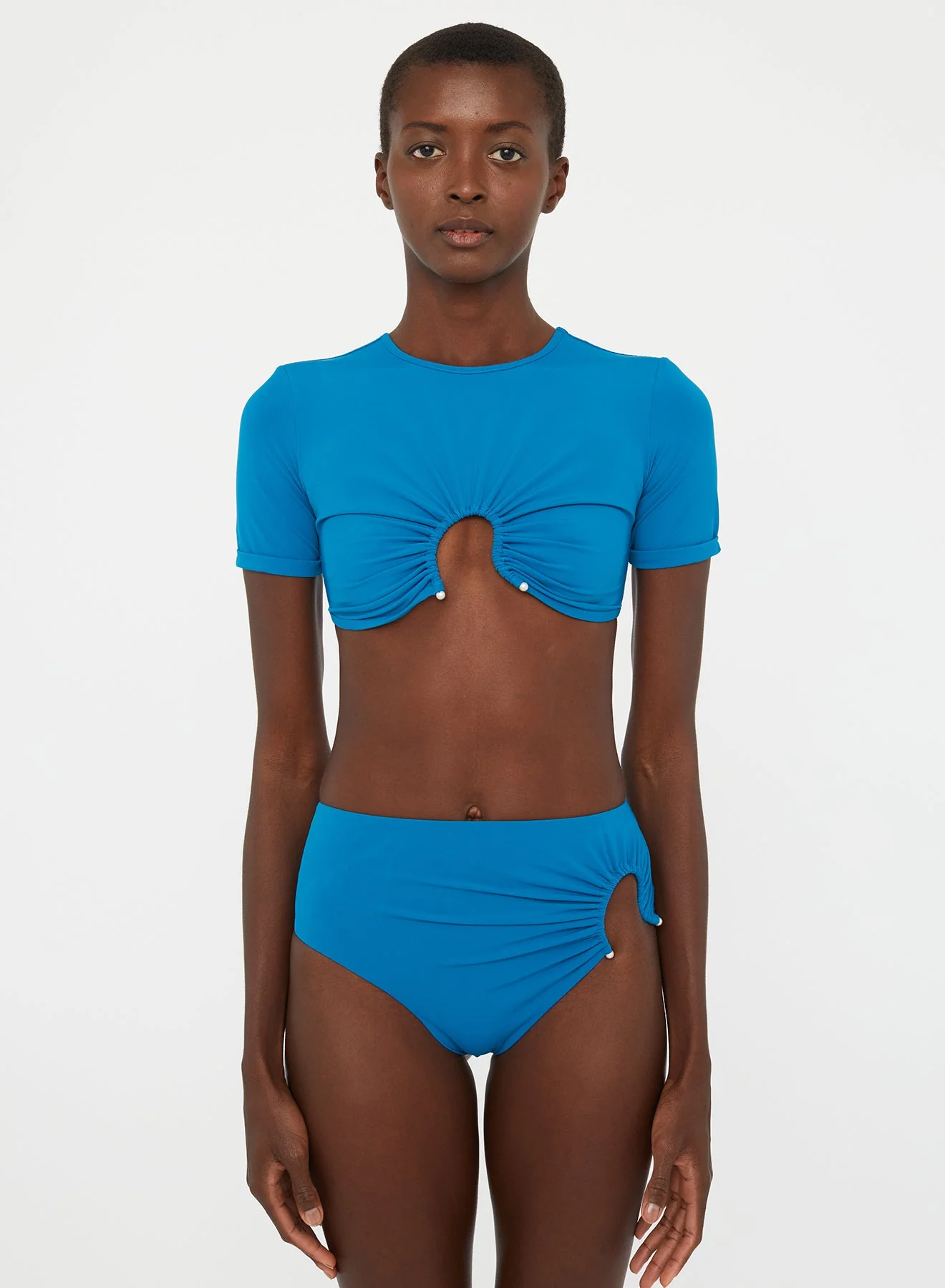 Christopher Esber - Ruched Crescent High Brief - Image 3