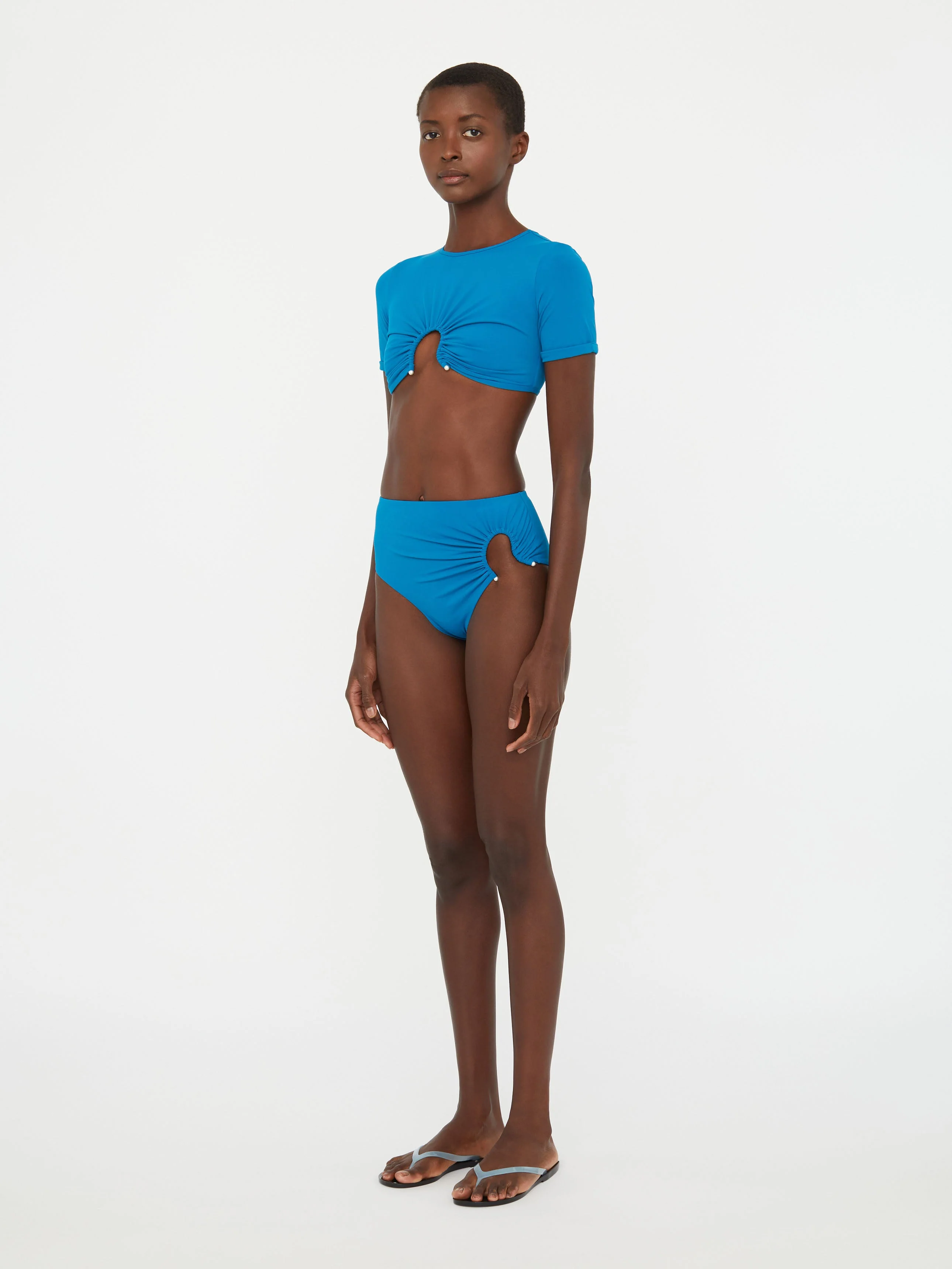 Christopher Esber - Ruched Crescent High Brief - Image 5