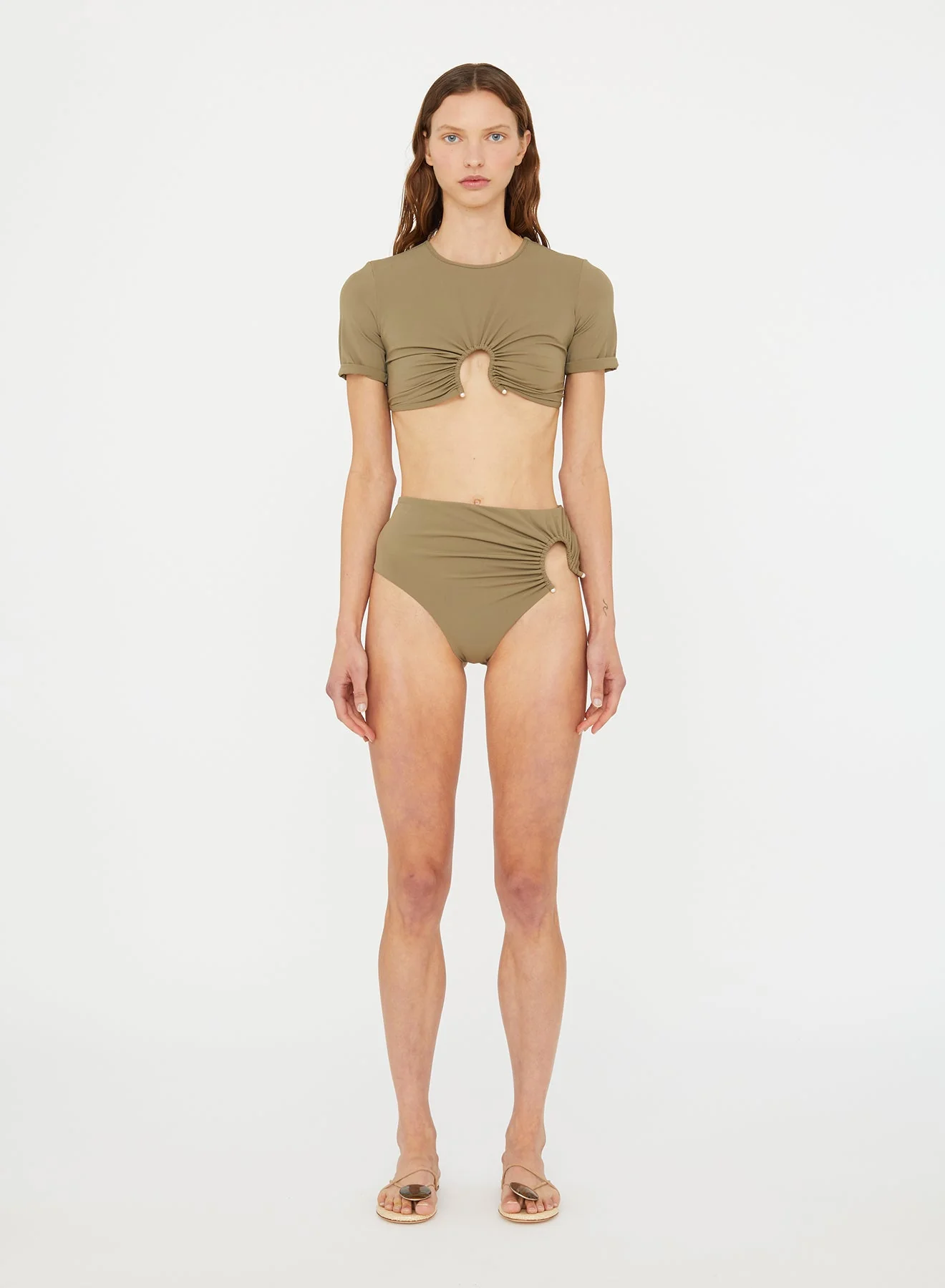 Christopher Esber - Ruched Crescent Swim Tee - Image 2