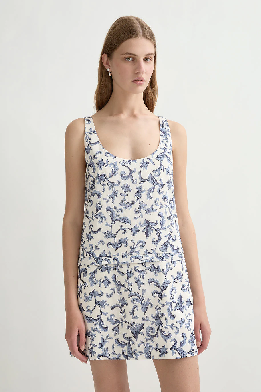 Posse - RUE MINI DRESS - BLUE BAROQUE - Image 2