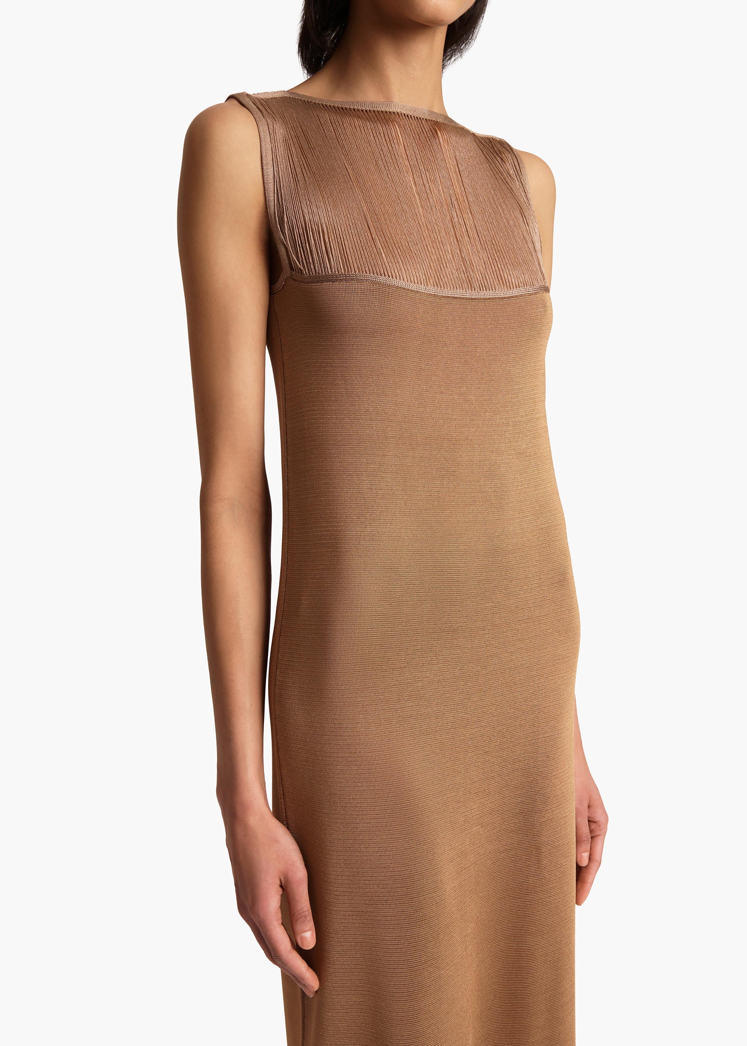 Khaite - Ruslan Dress in Almond - Image 12
