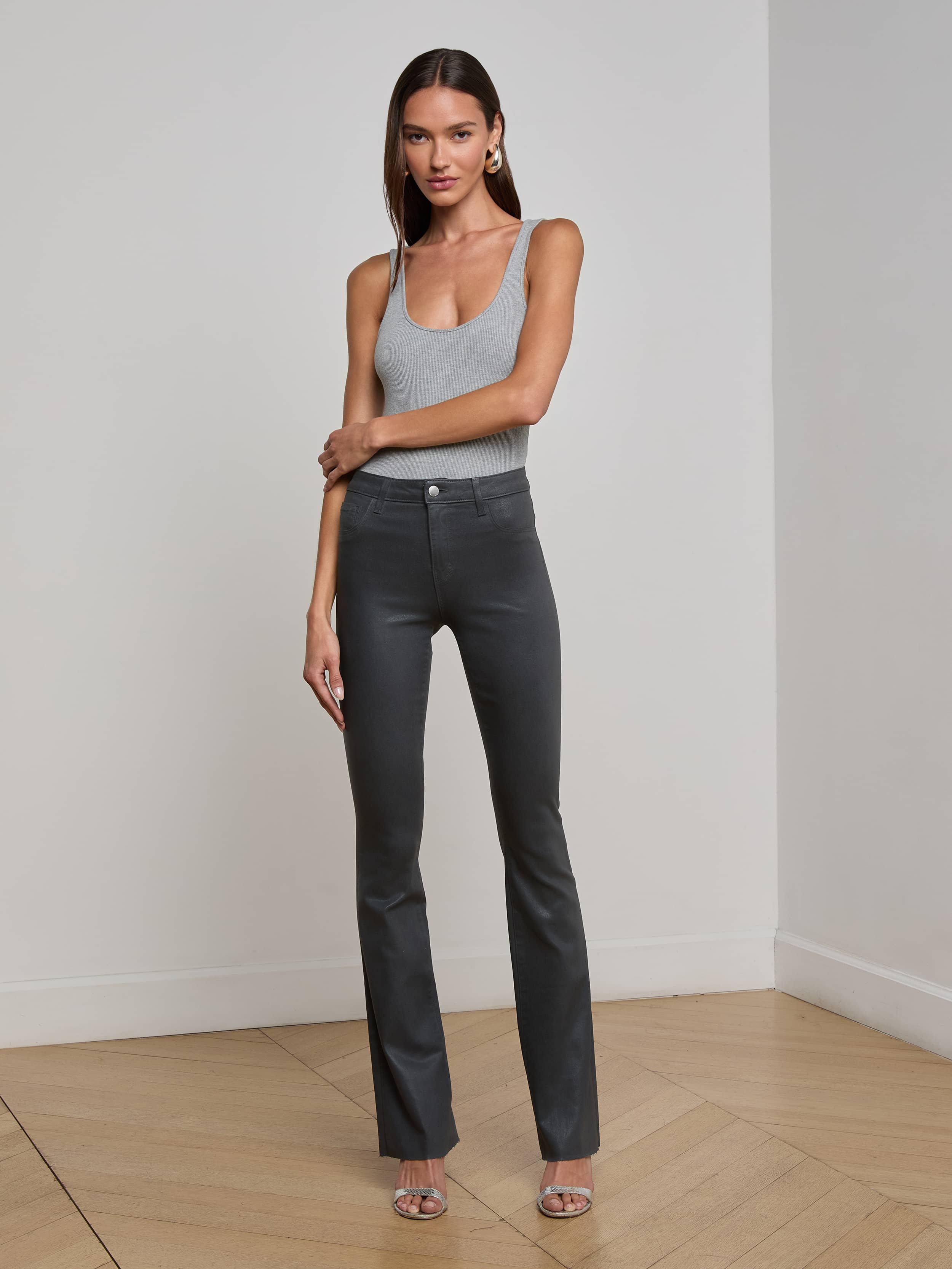L'AGENCE - Ruth Coated Straight - Leg Jean - Image 7