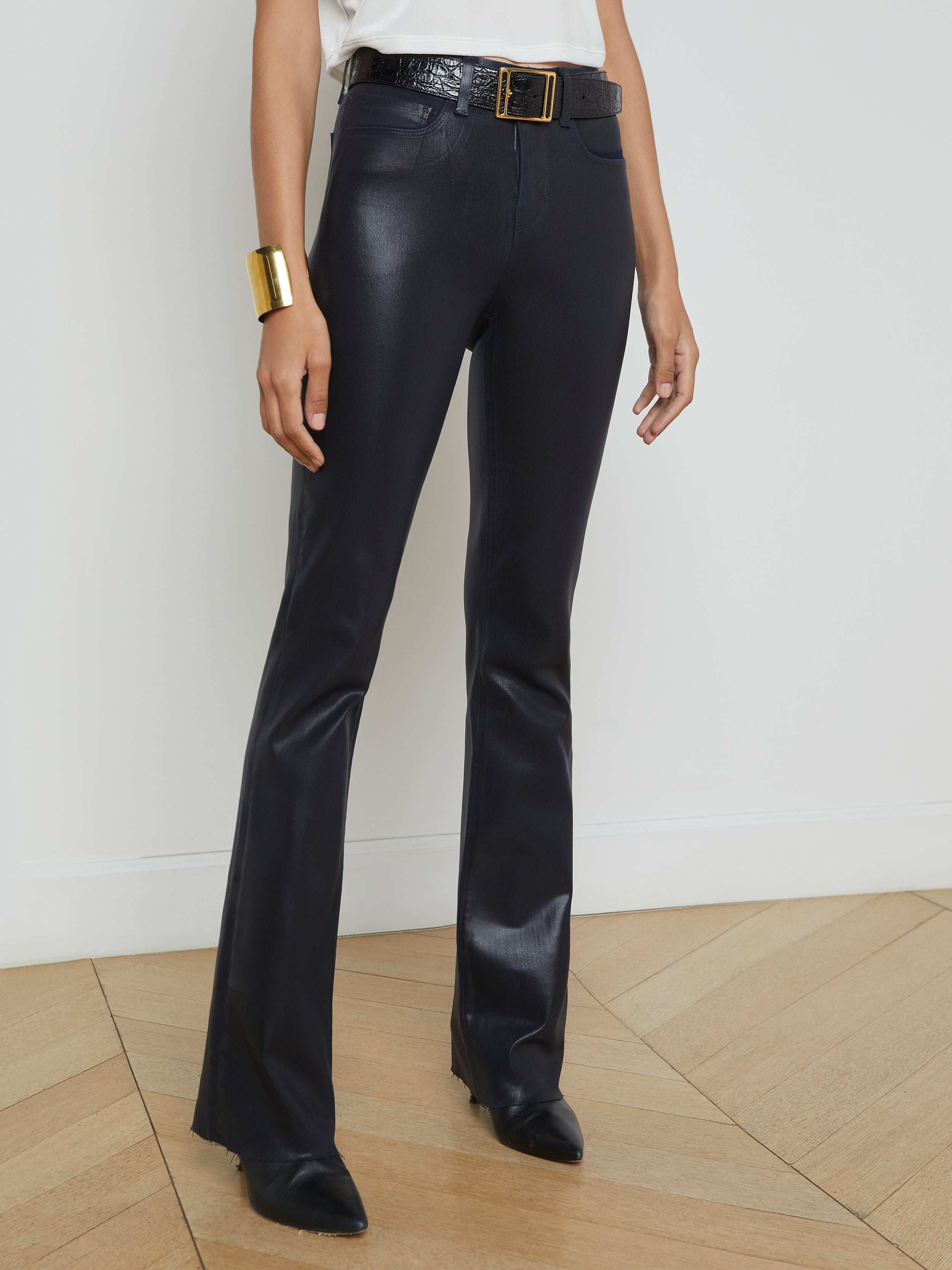 L'AGENCE - Ruth Coated Straight - Leg Jean - Image 2