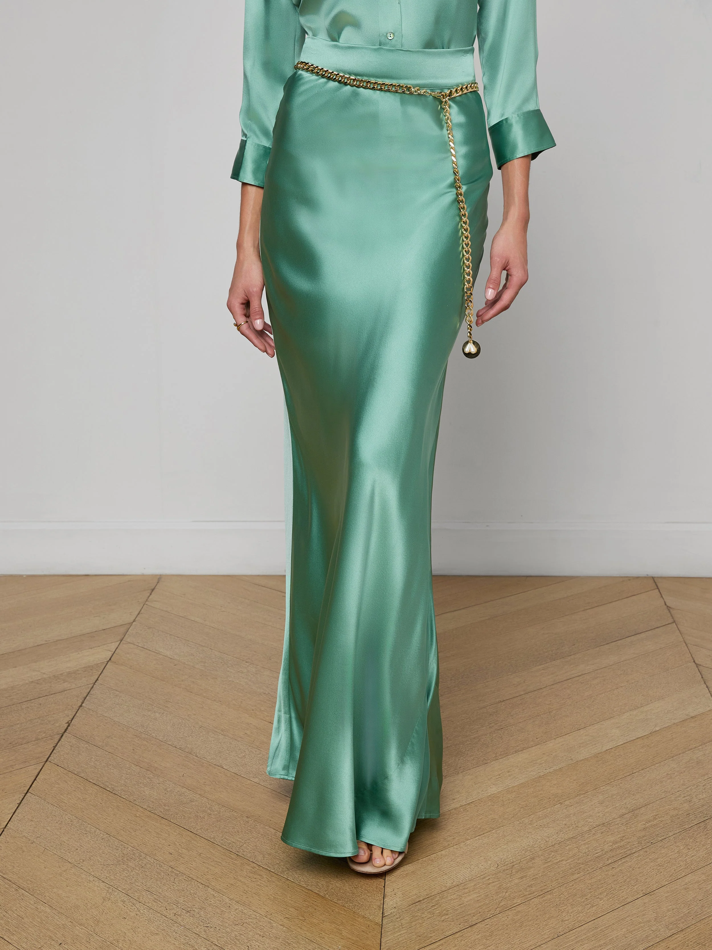 L'AGENCE - Ryker Silk Maxi Skirt - Image 3