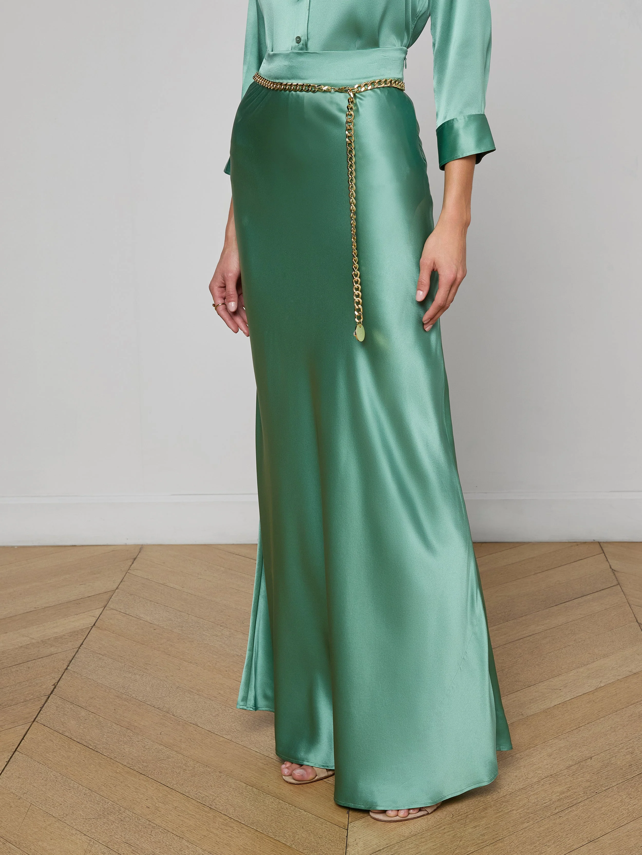 L'AGENCE - Ryker Silk Maxi Skirt - Image 4