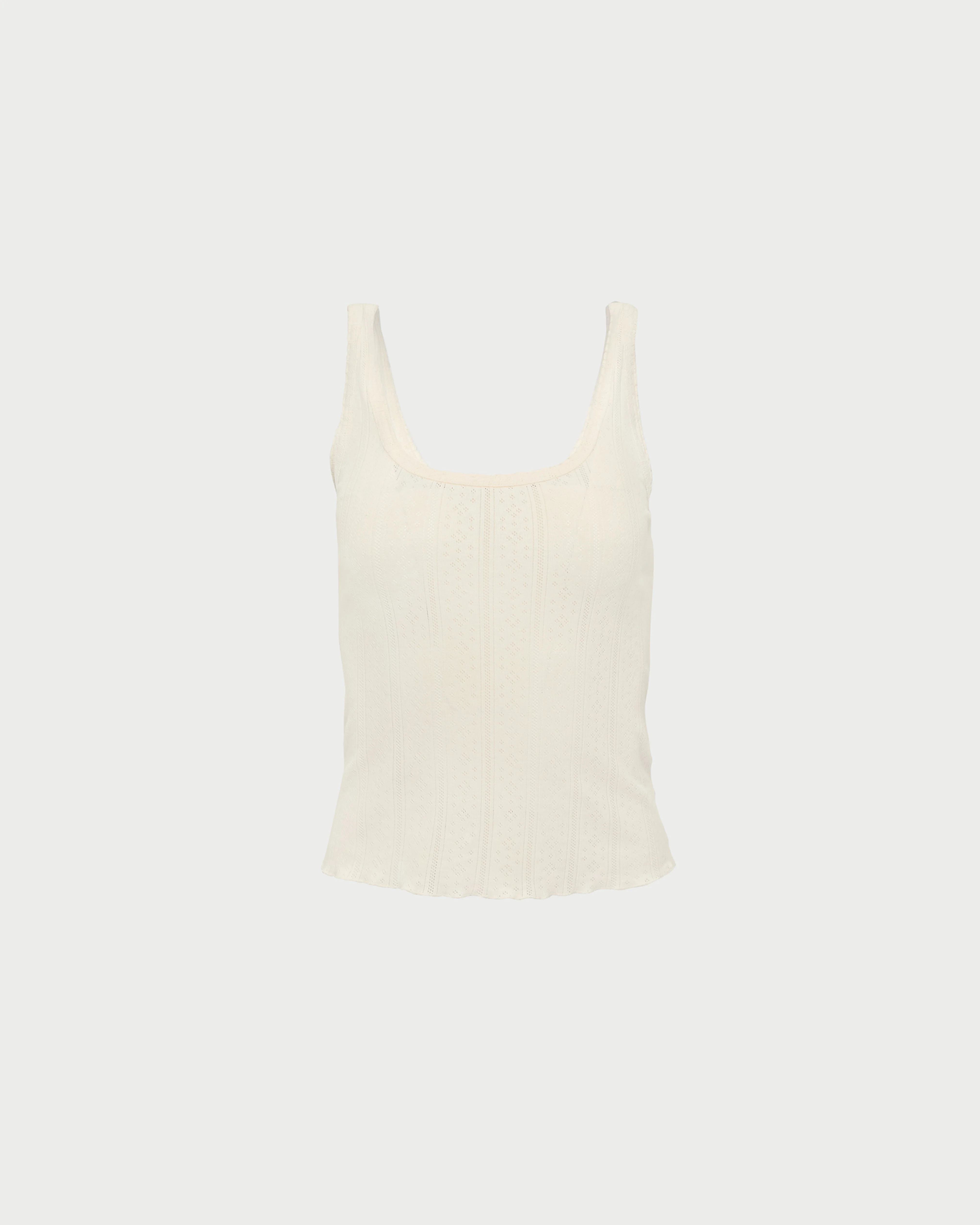 Loeffler Randall - Rylee Pointelle Tank Top - Image 2