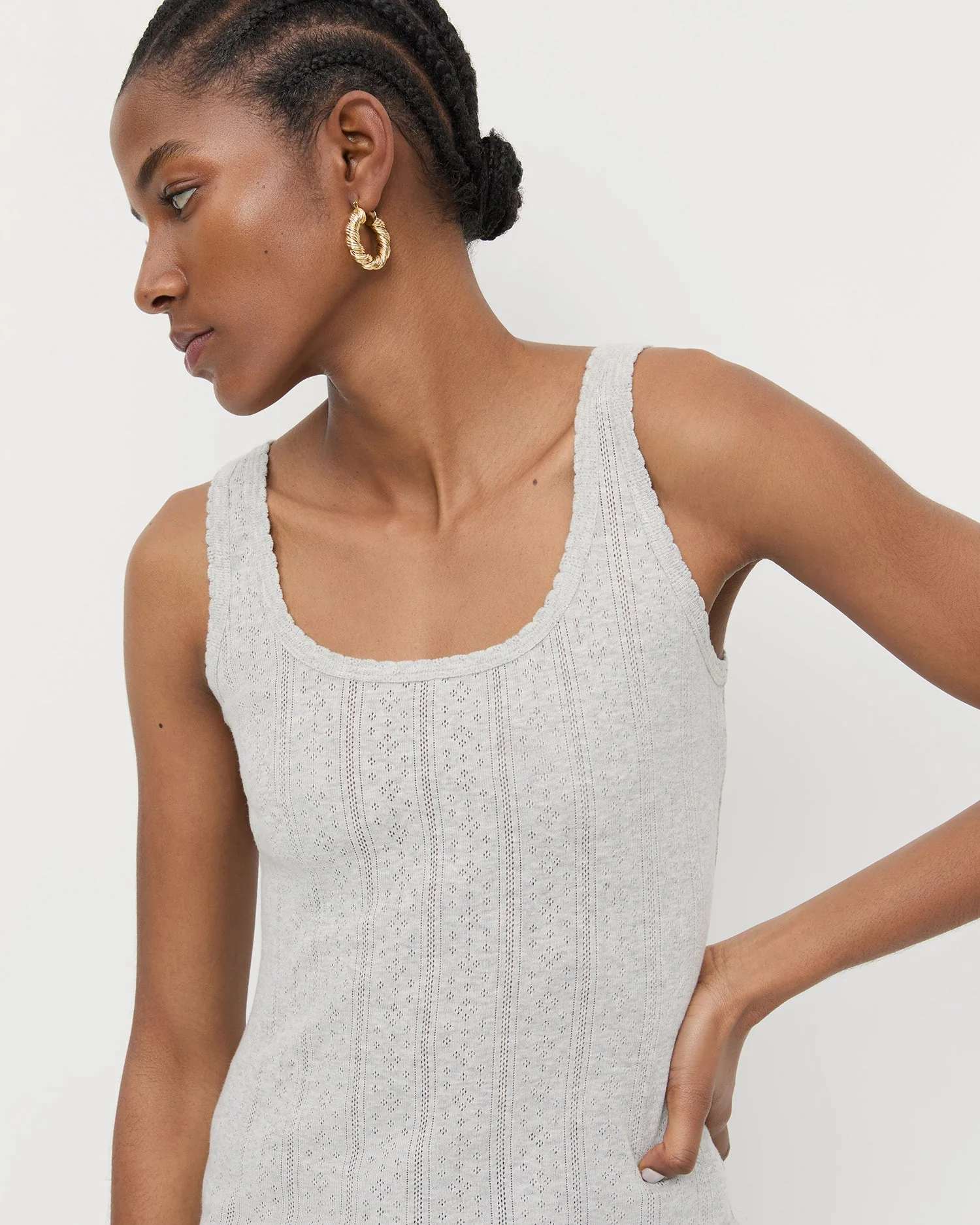 Loeffler Randall - Rylee Pointelle Tank Top - Image 4