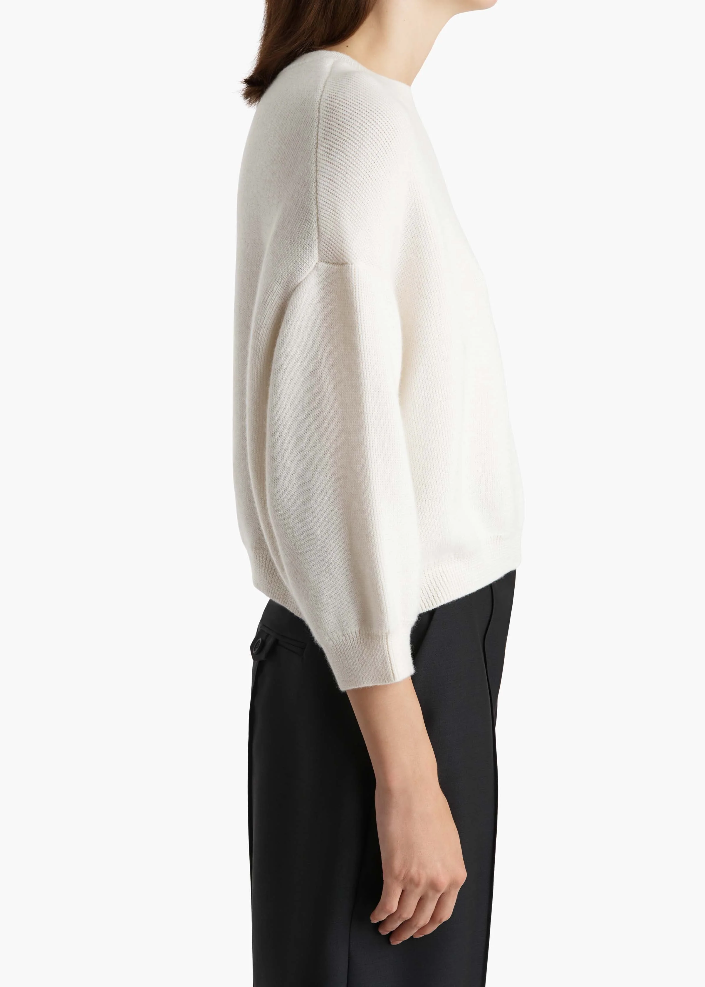 Khaite - Sabina Sweater in Ivory - Image 13