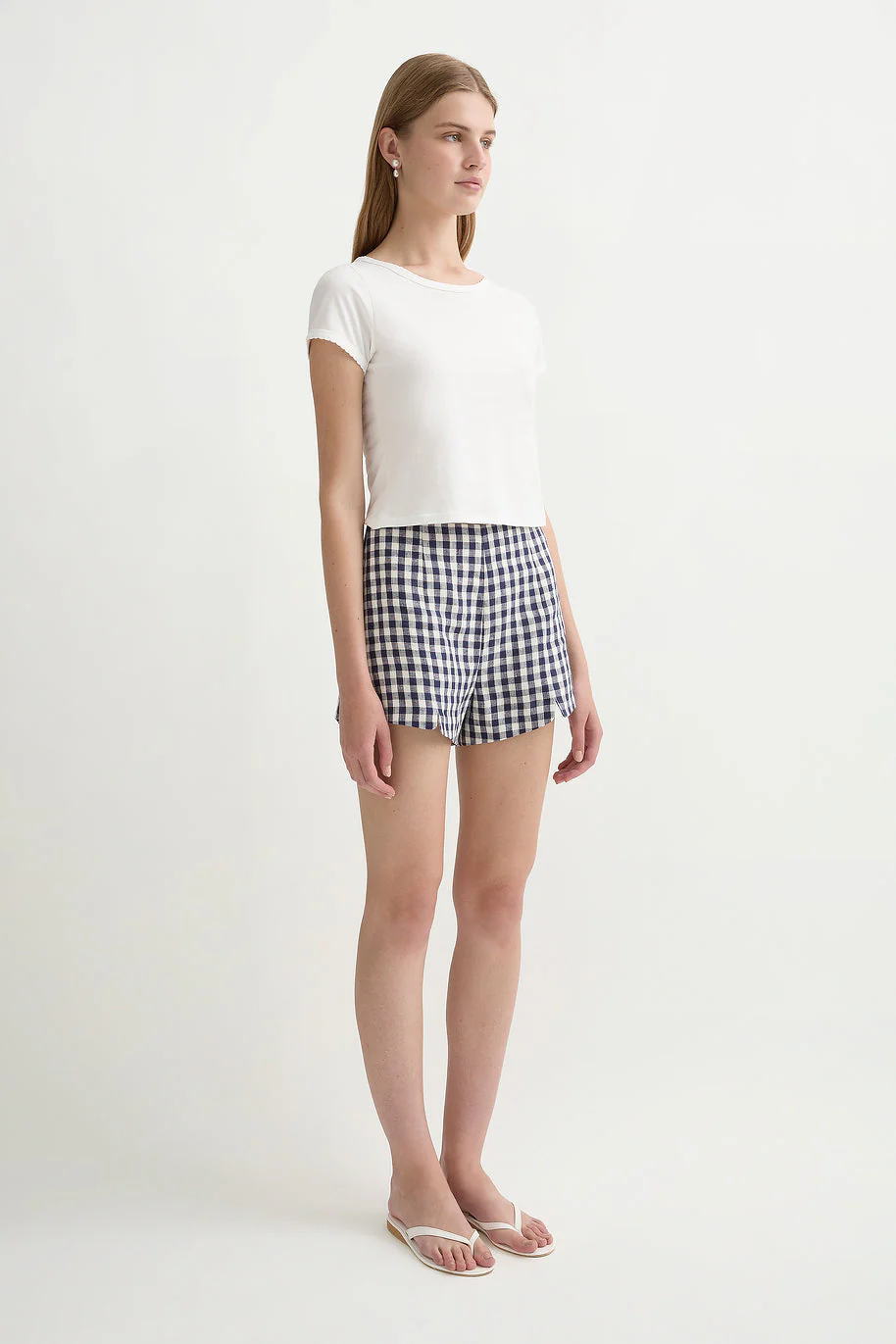Posse - SADIE SHORT - NAVY GINGHAM - Image 8