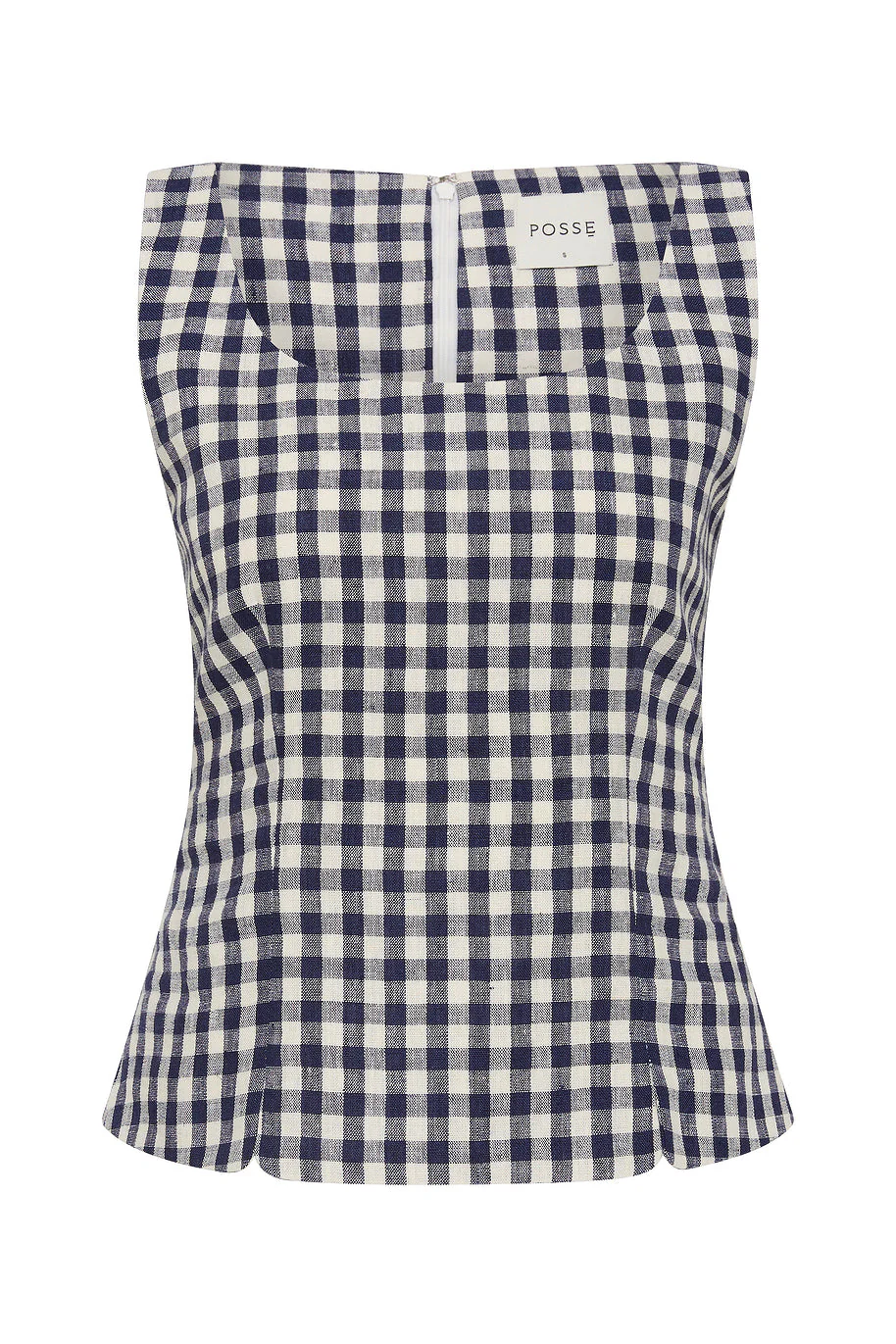 Posse - SADIE TOP - NAVY GINGHAM - Image 5