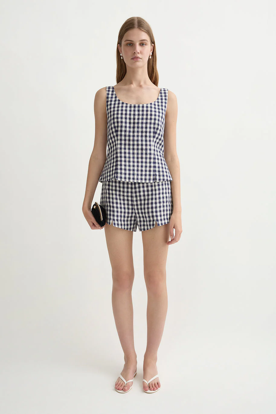 Posse - SADIE TOP - NAVY GINGHAM - Image 7