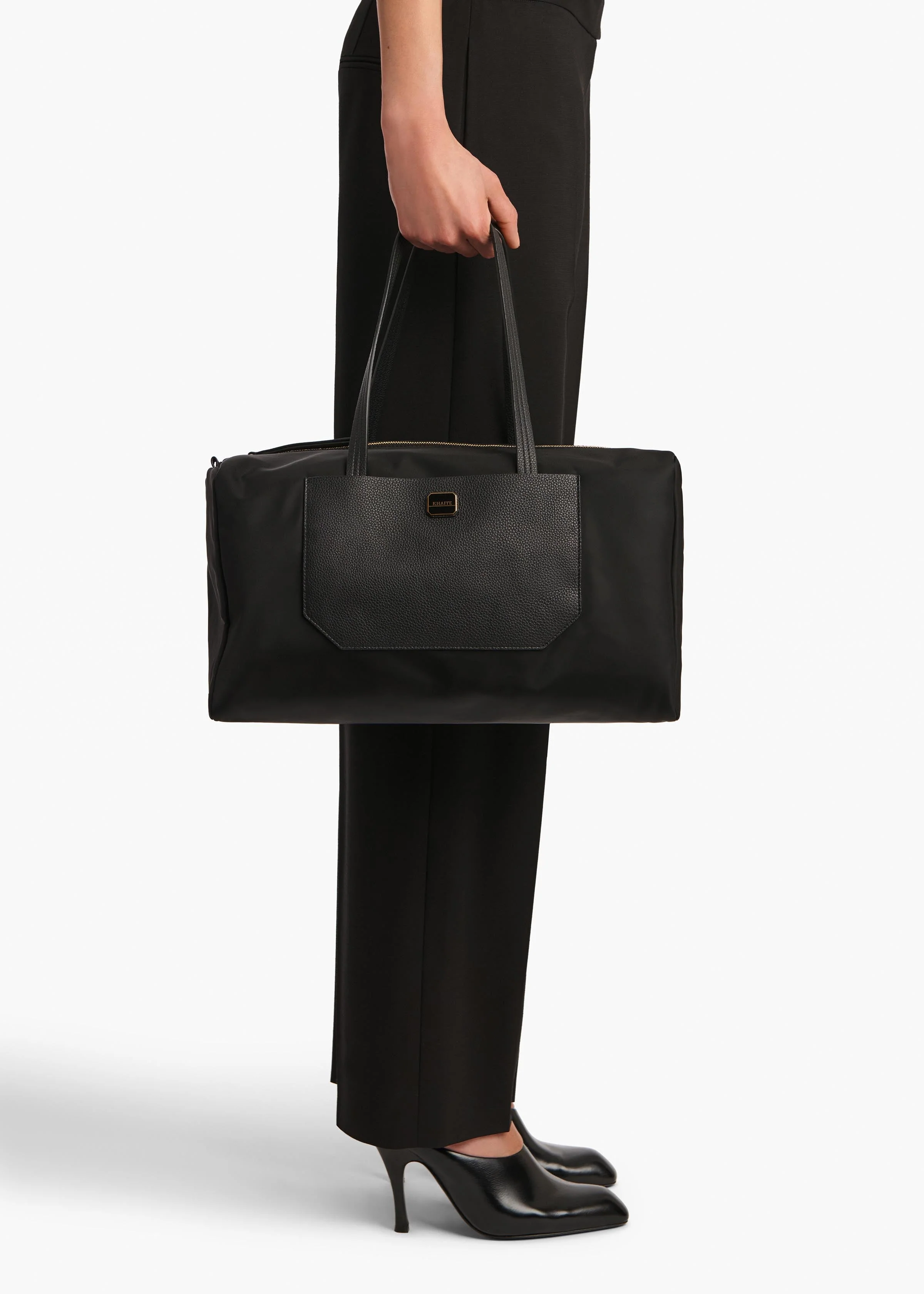Khaite - Sage Duffle Bag in Black Nylon - Image 11