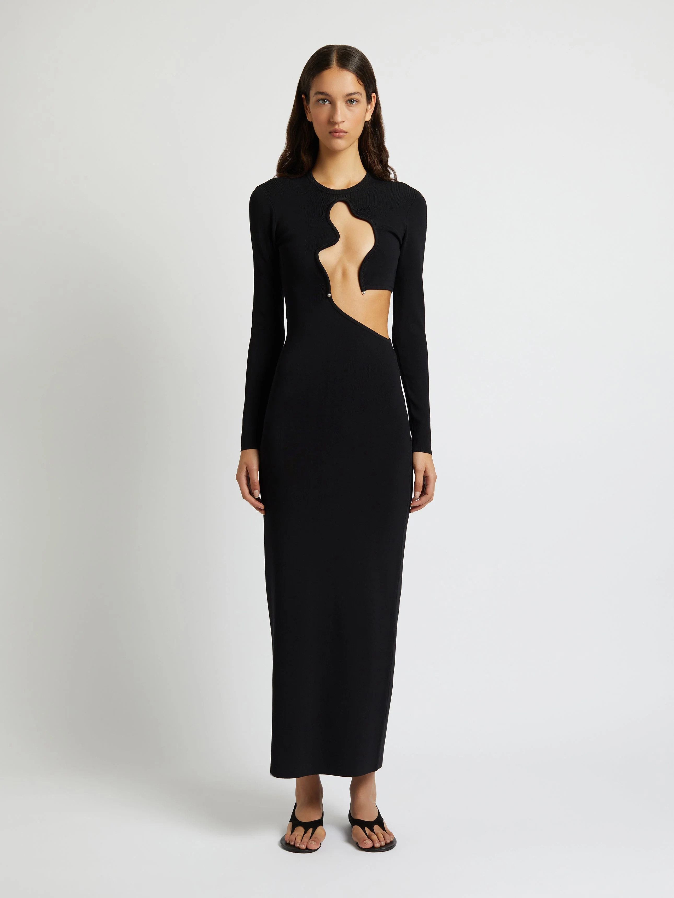 Christopher Esber - Salacia Wire Long Sleeve Column Dress