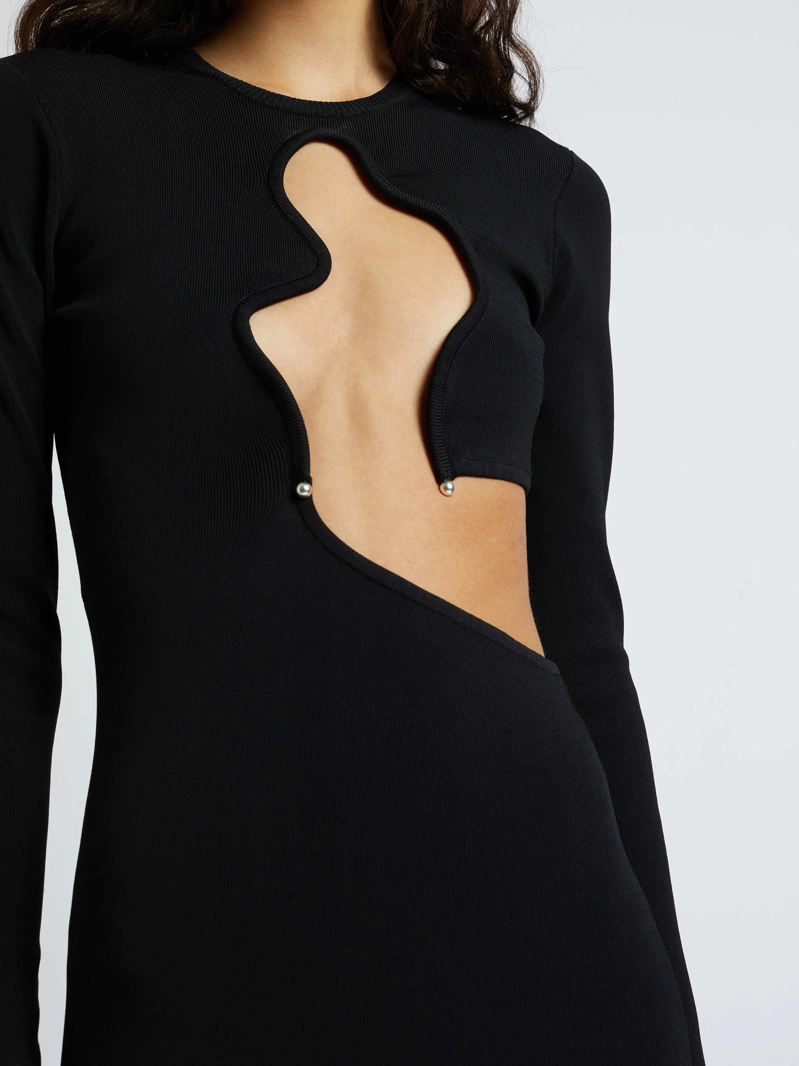 Christopher Esber - Salacia Wire Long Sleeve Column Dress - Image 5