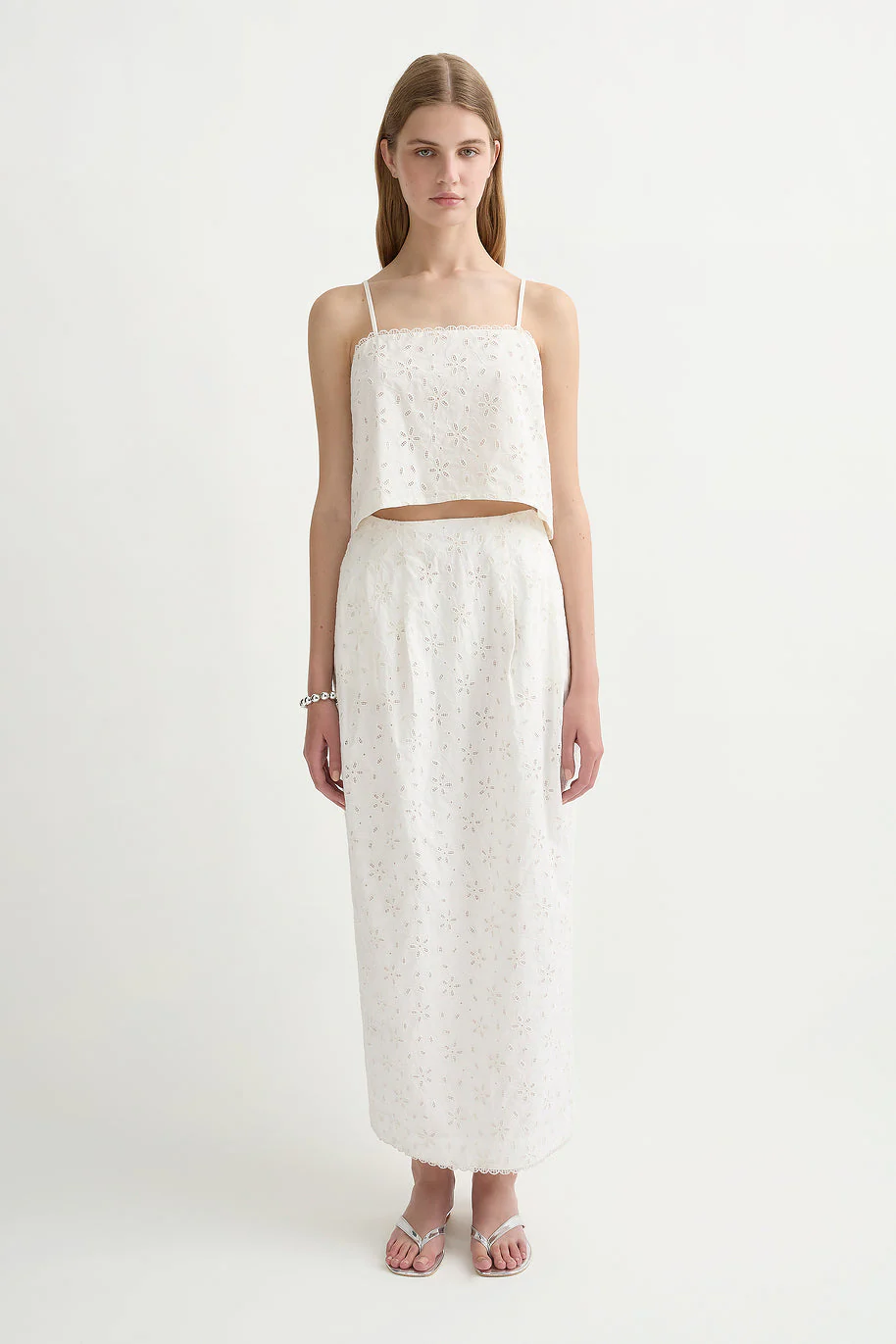 Posse - SALMA SKIRT - VINTAGE WHITE