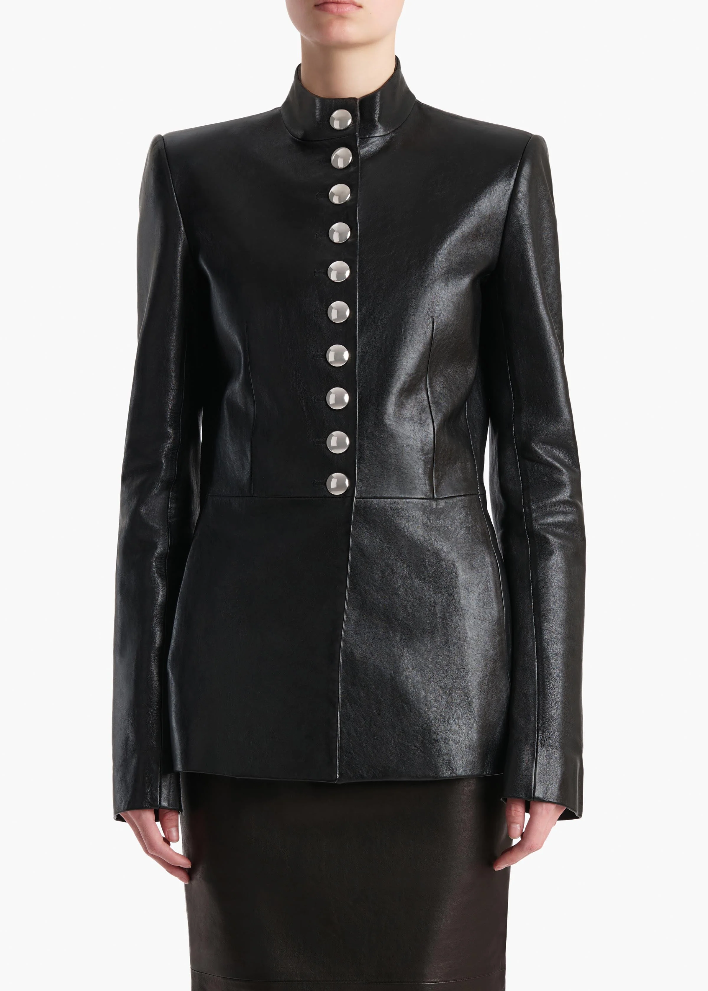 Khaite - Samuel Jacket in Black Leather - Image 3