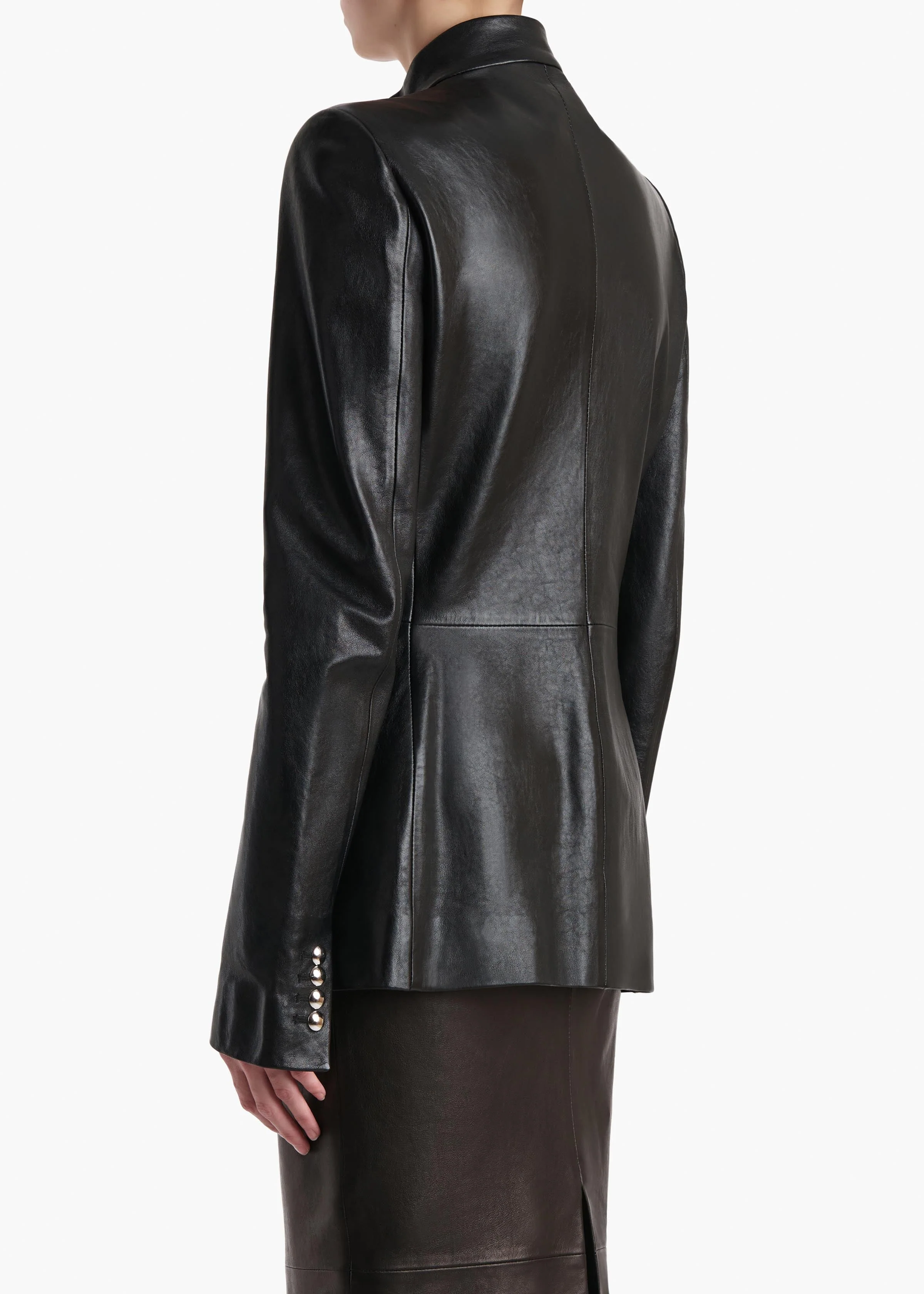 Khaite - Samuel Jacket in Black Leather - Image 4