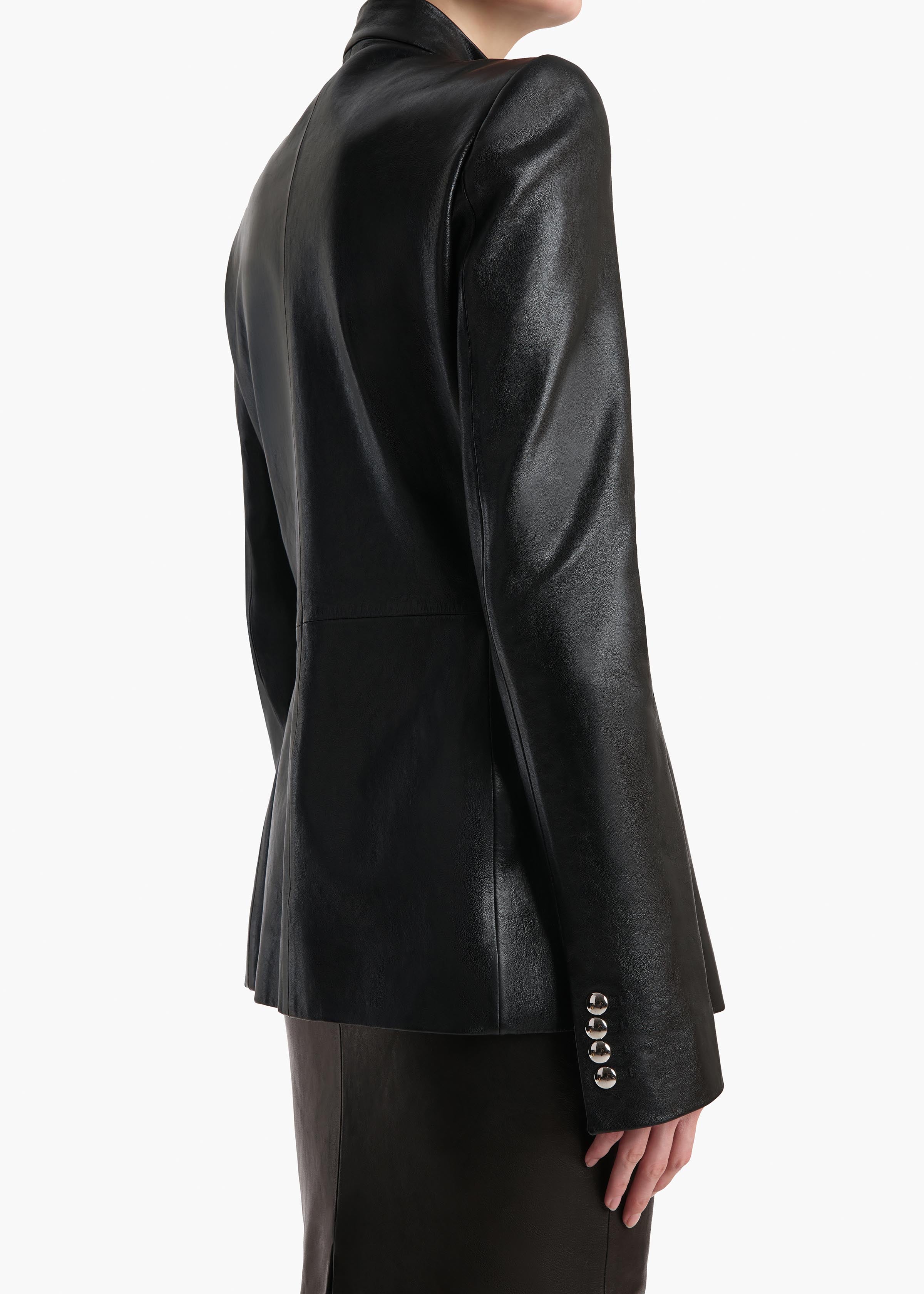 Khaite - Samuel Jacket in Black Leather - Image 6