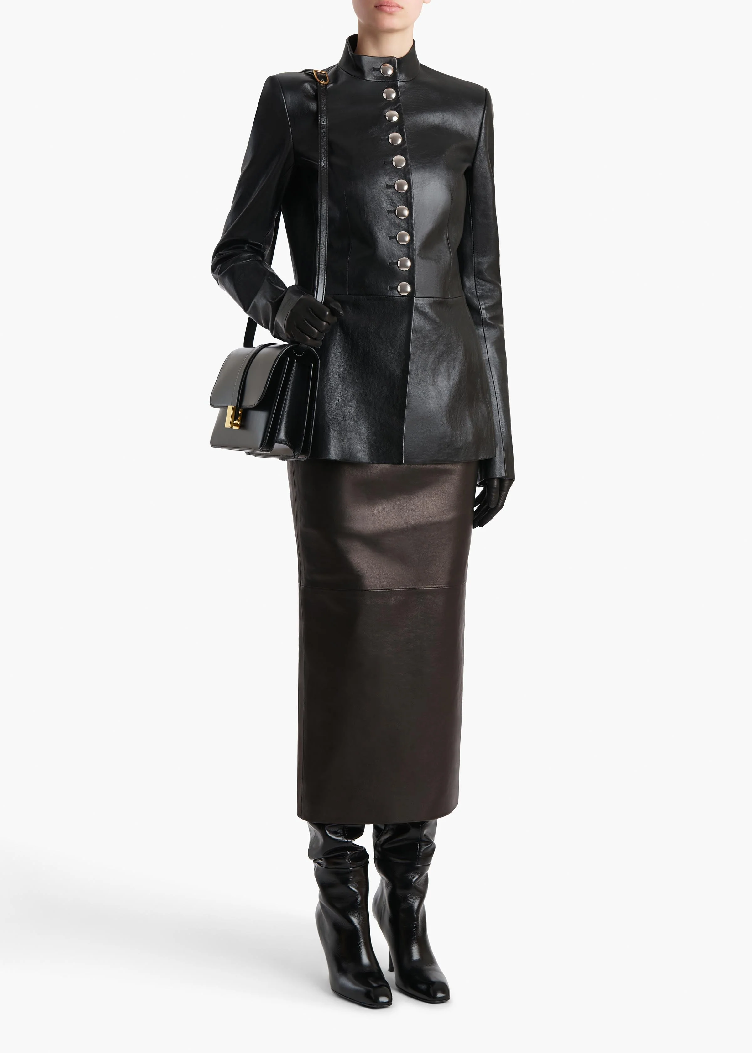 Khaite - Samuel Jacket in Black Leather - Image 9