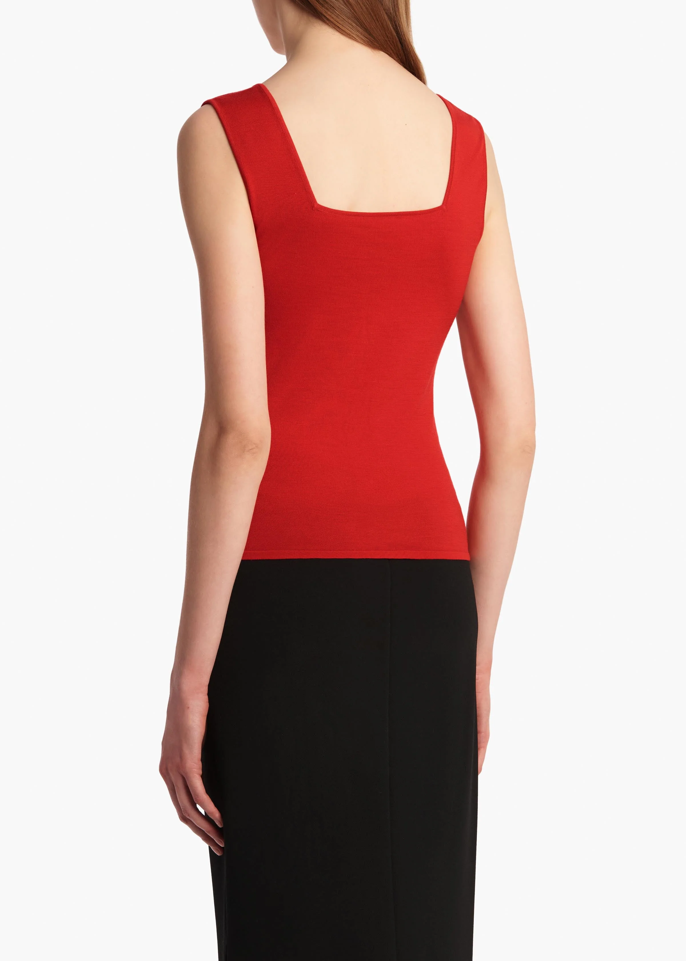 Khaite - Sani Top in Fire Red - Image 4