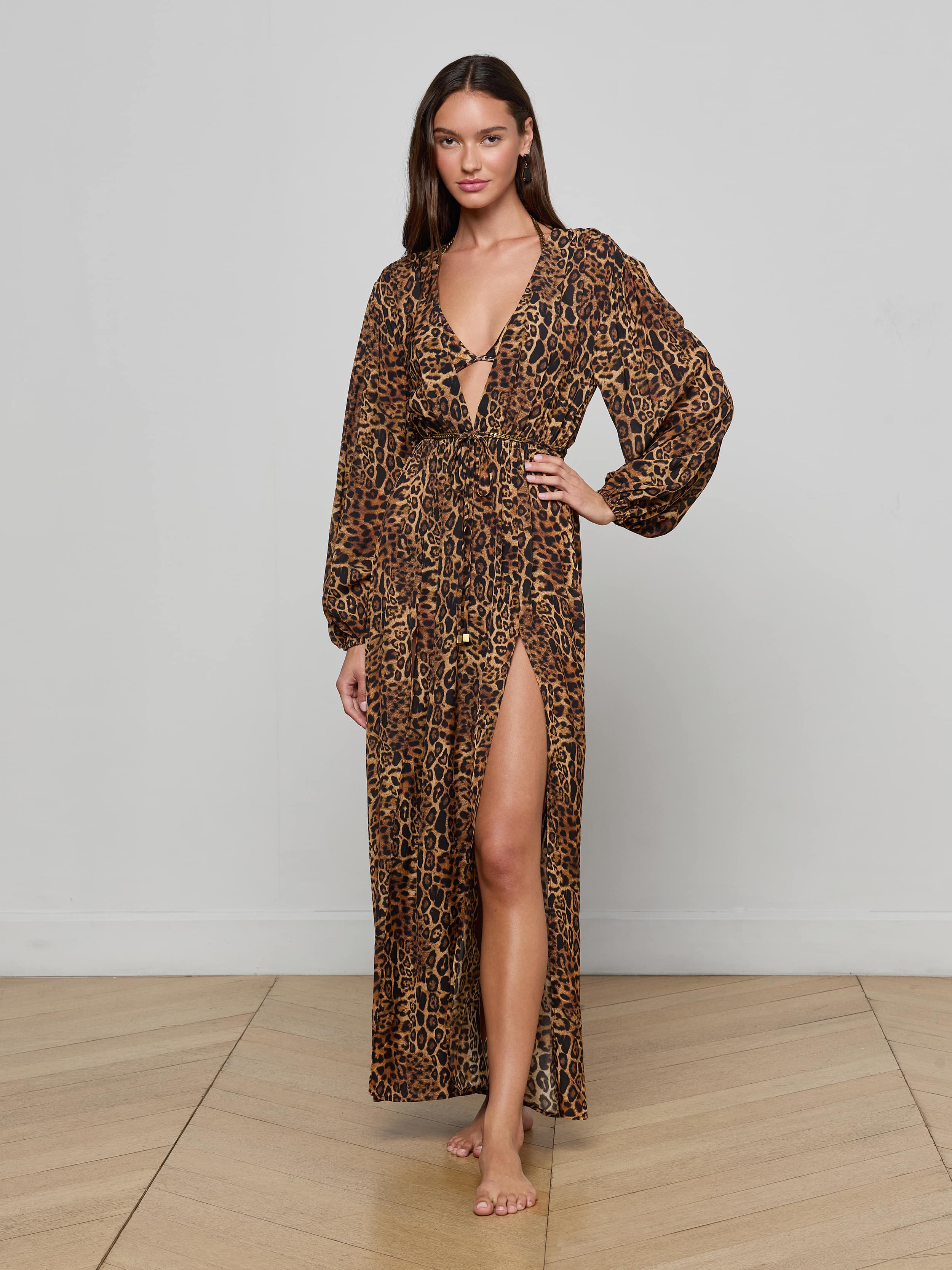 L'AGENCE - Sara Maxi Cover - Up Dress - Image 7