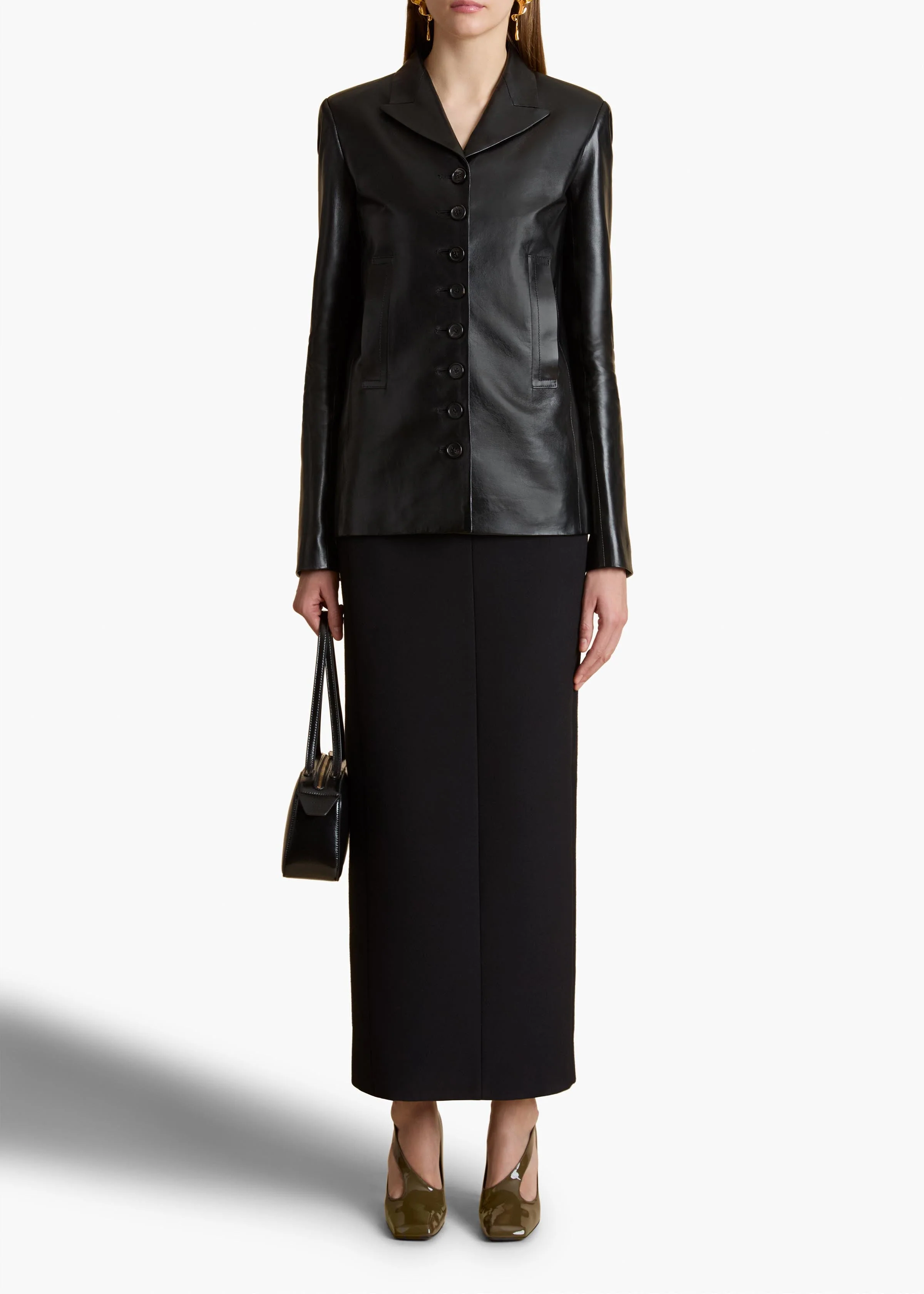 Khaite - Saraphina Jacket in Black Leather - Image 2