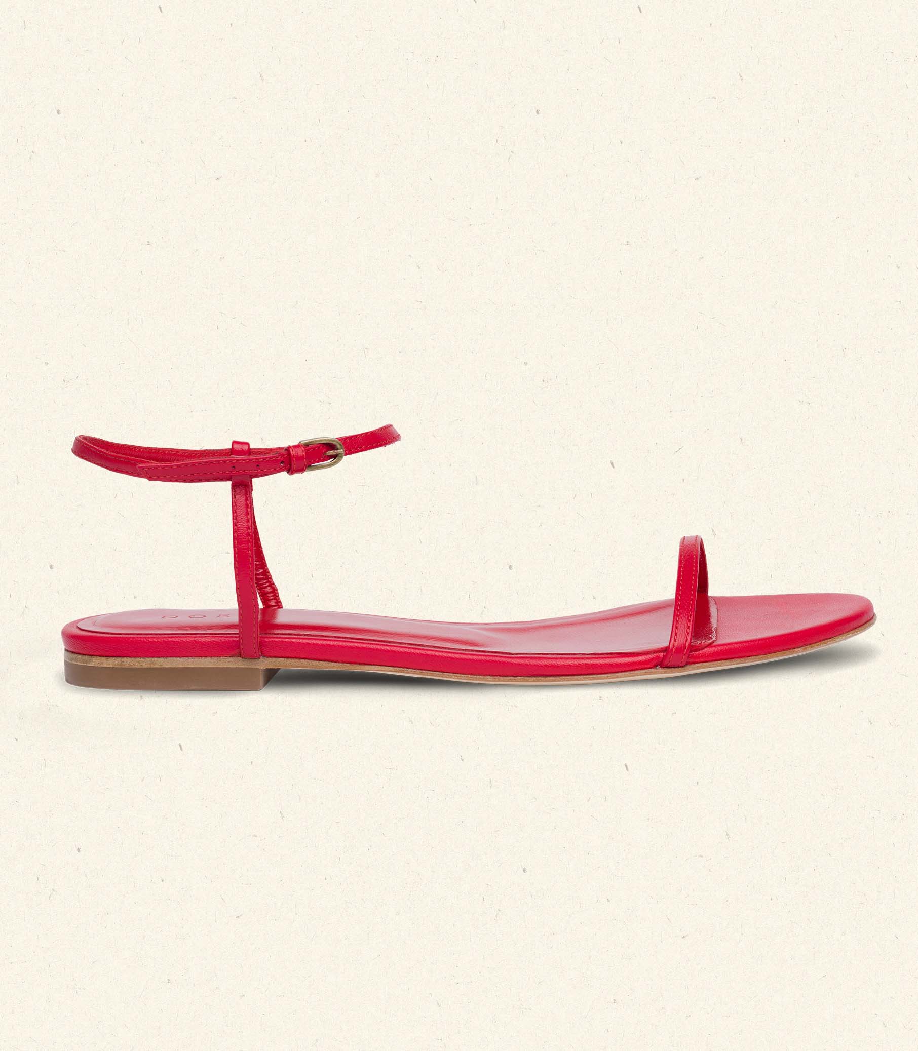 DÔEN - SARTENE SANDAL -- RED NAPPA - Image 8