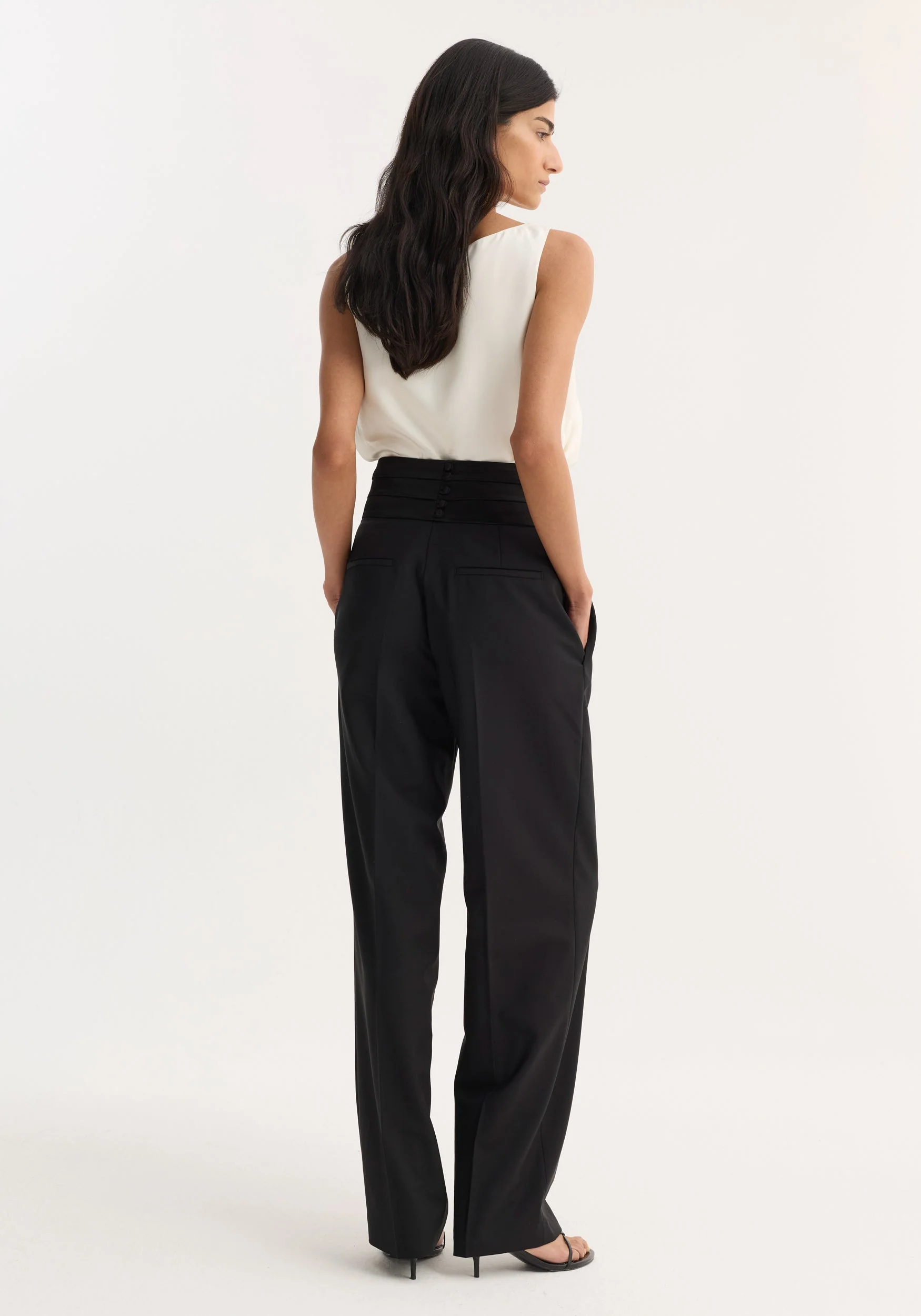 ROHE - Cumberband trousers | black - Image 3