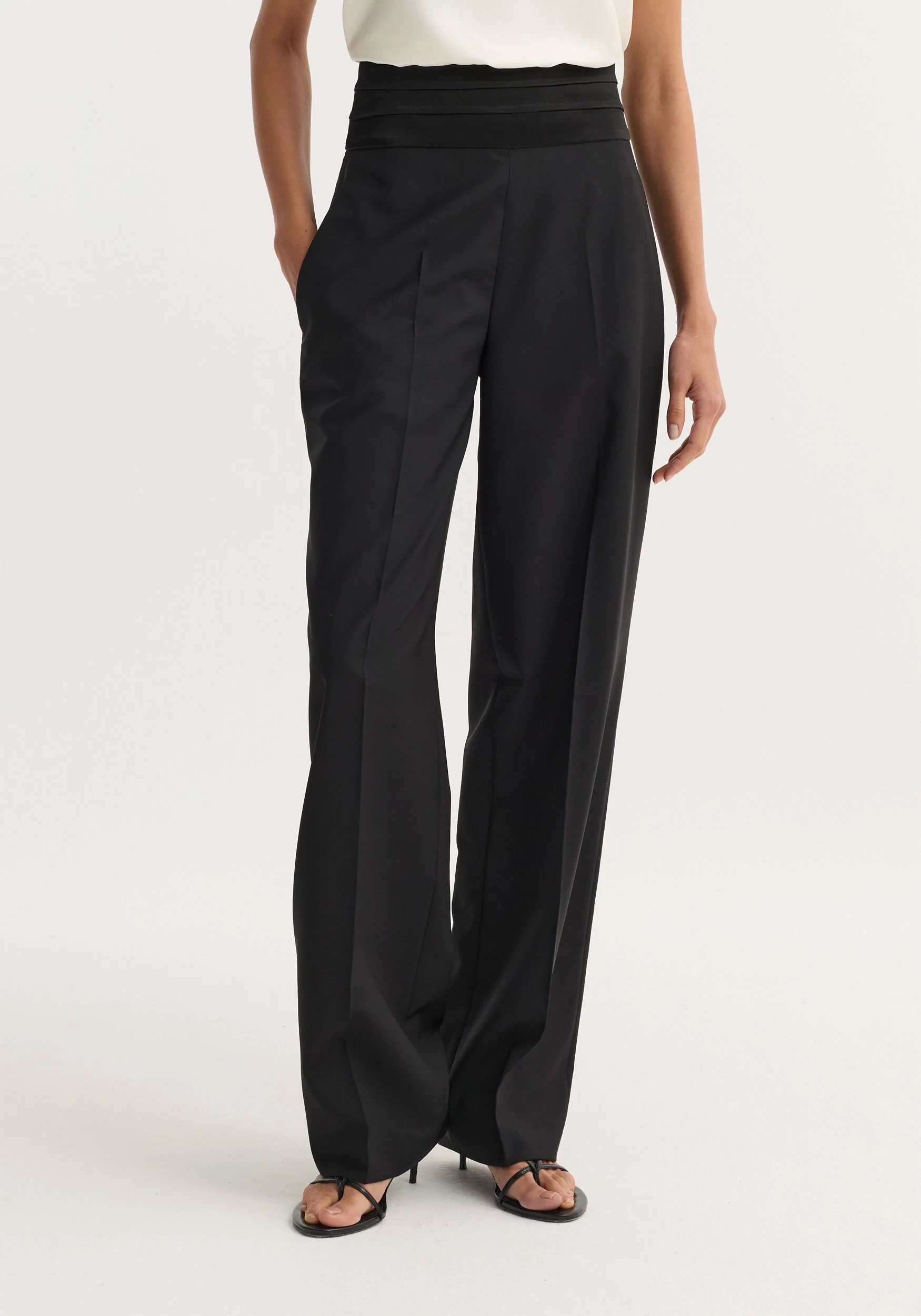 ROHE - Cumberband trousers | black - Image 4