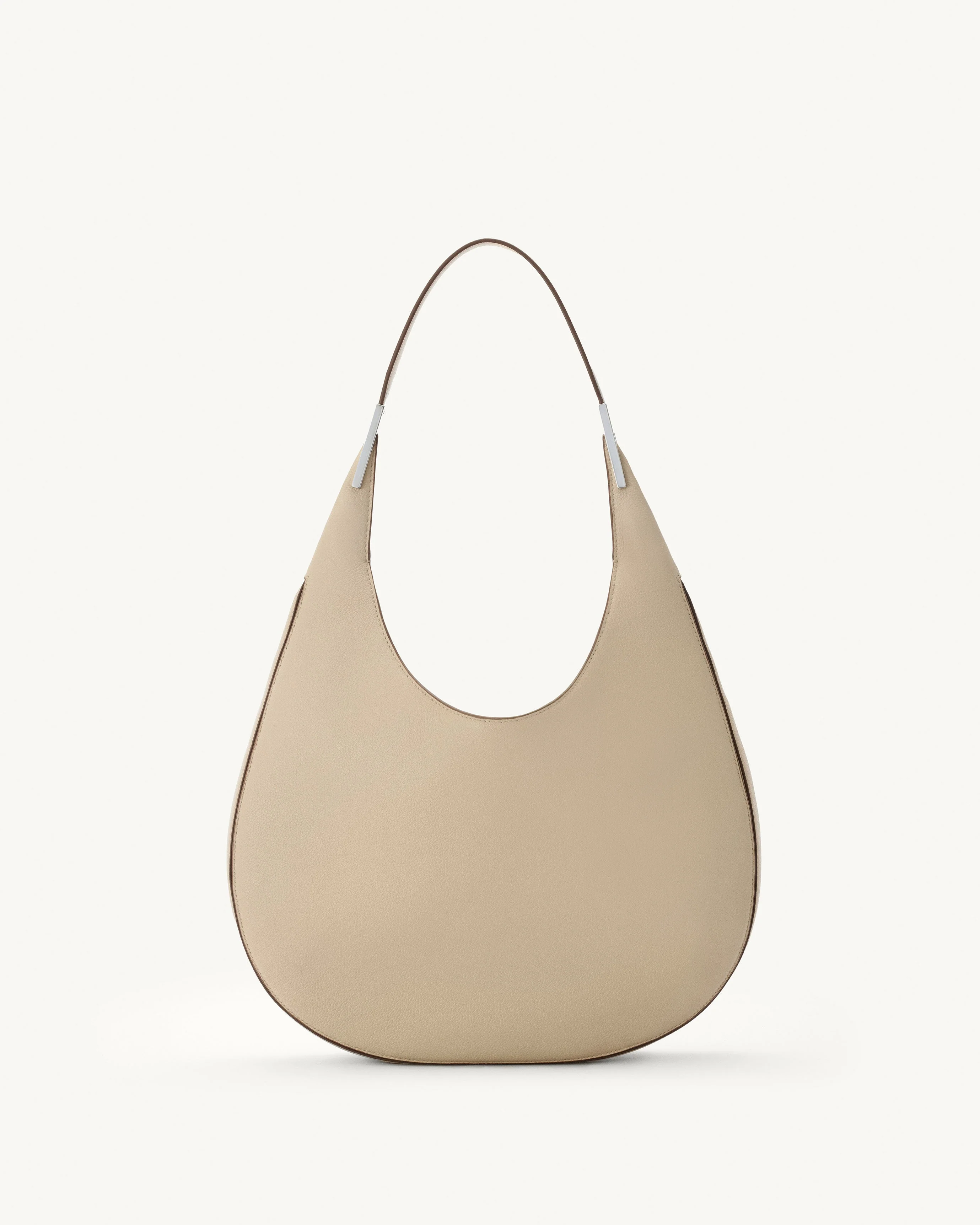 SAVETTE - Florence Hobo in Bone Grained Leather