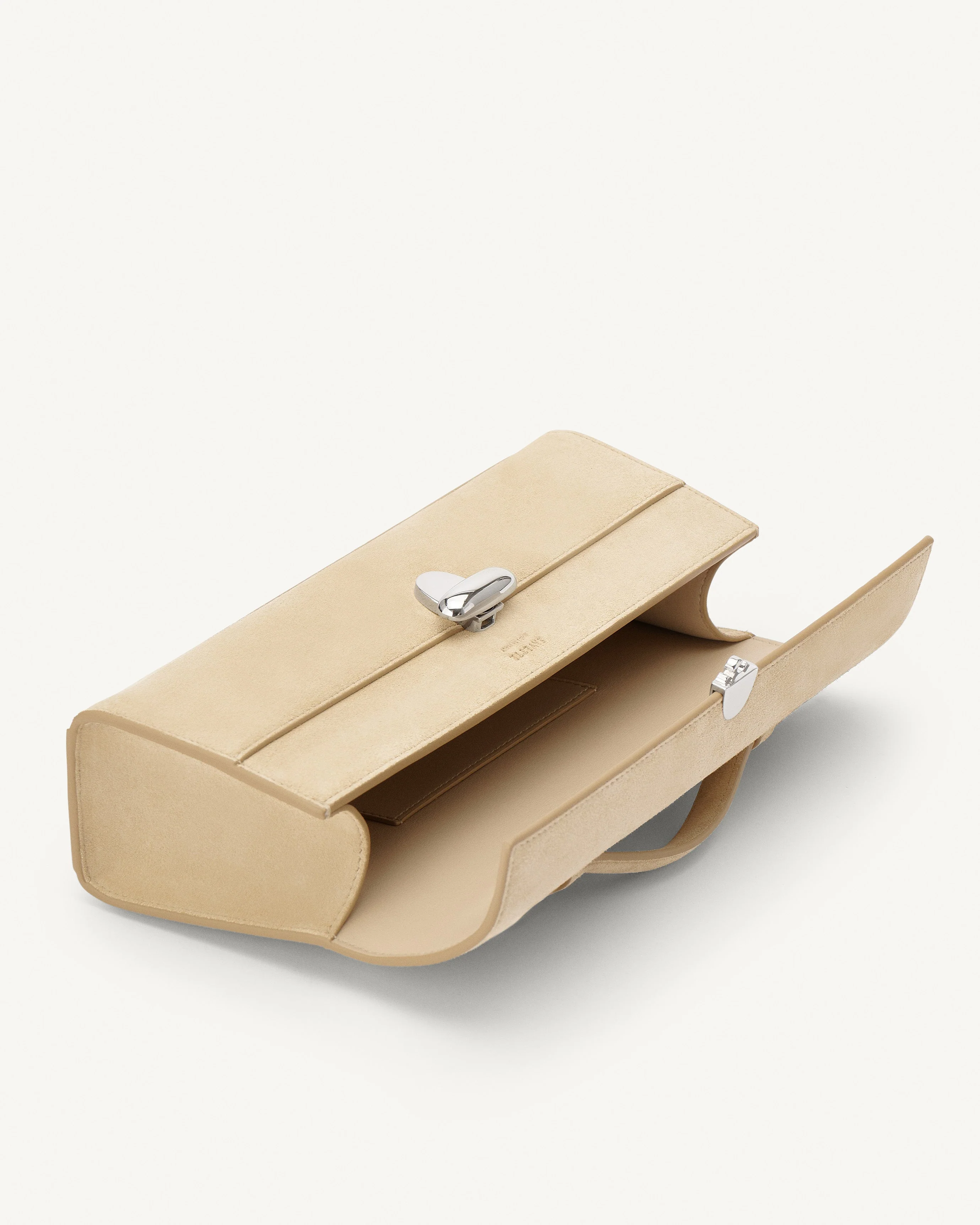SAVETTE - Slim Symmetry Pochette in Flax Suede - Image 3